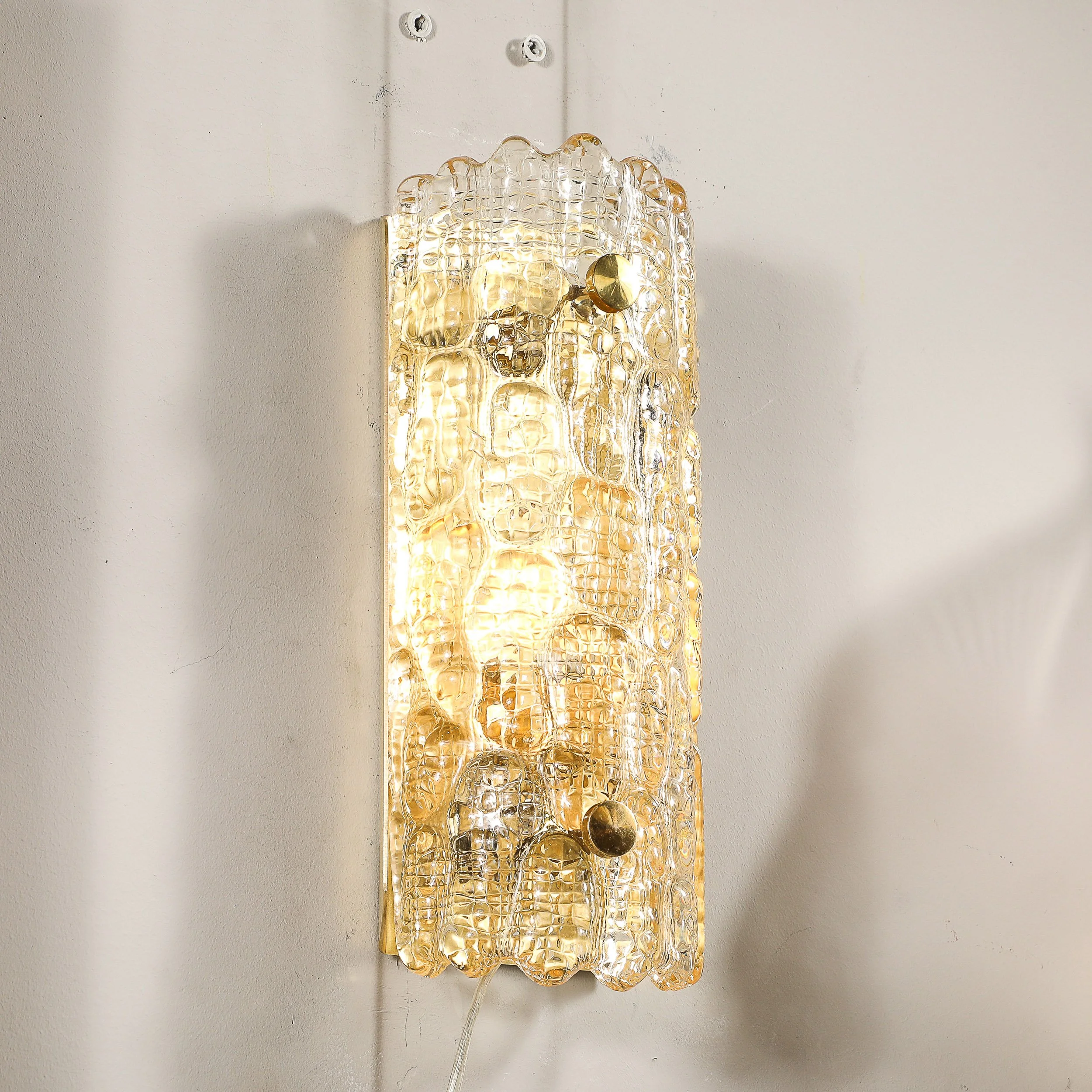 Pair of Mid-Century Mottled Honey Glass Sconces by Carl Fagerlund for Orrefors - High Style Deco 6.jpg