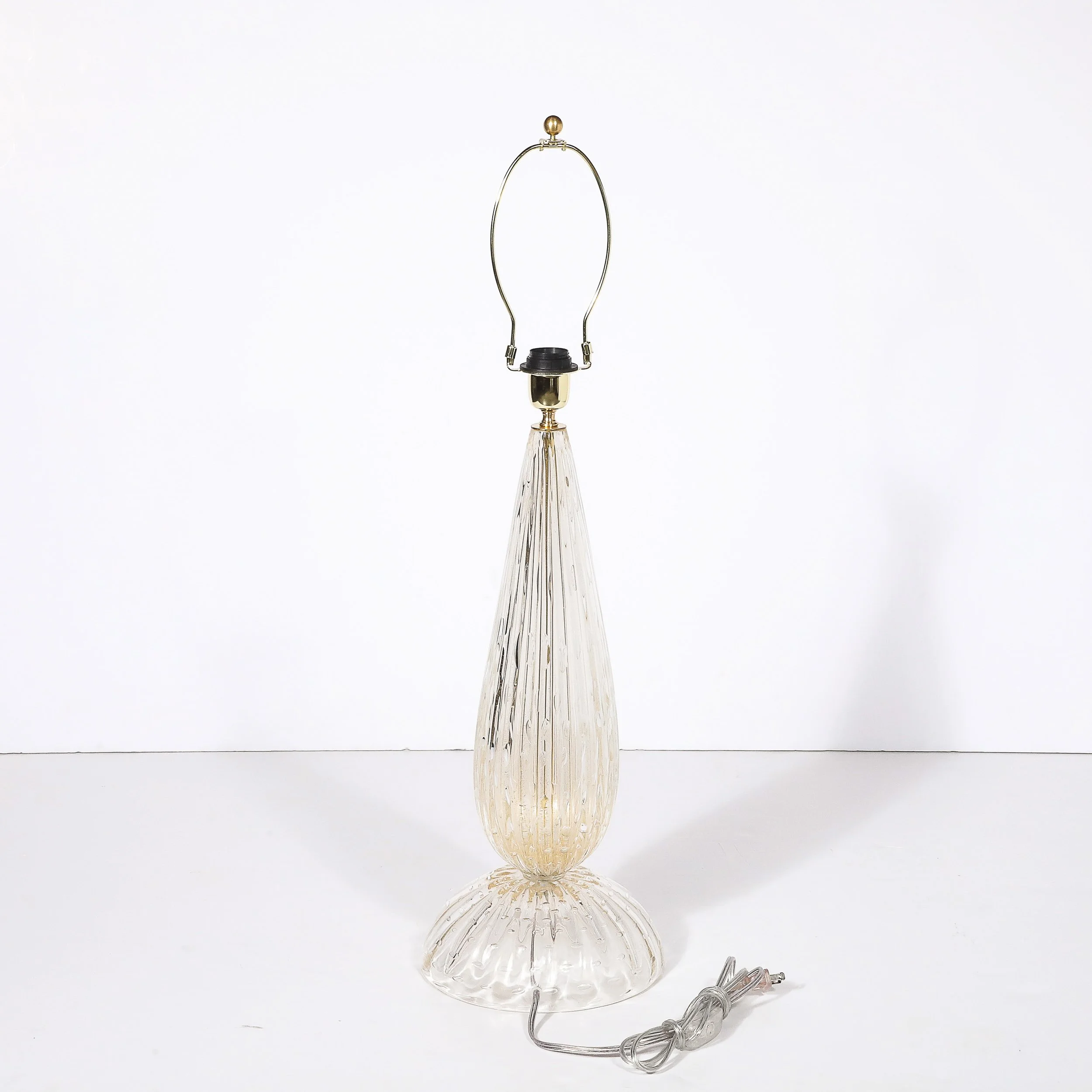 Modernist Handblown Murano Table Lamps in Glass and Brass, 24-karat Gold Flecks - High Style Deco 9.jpg