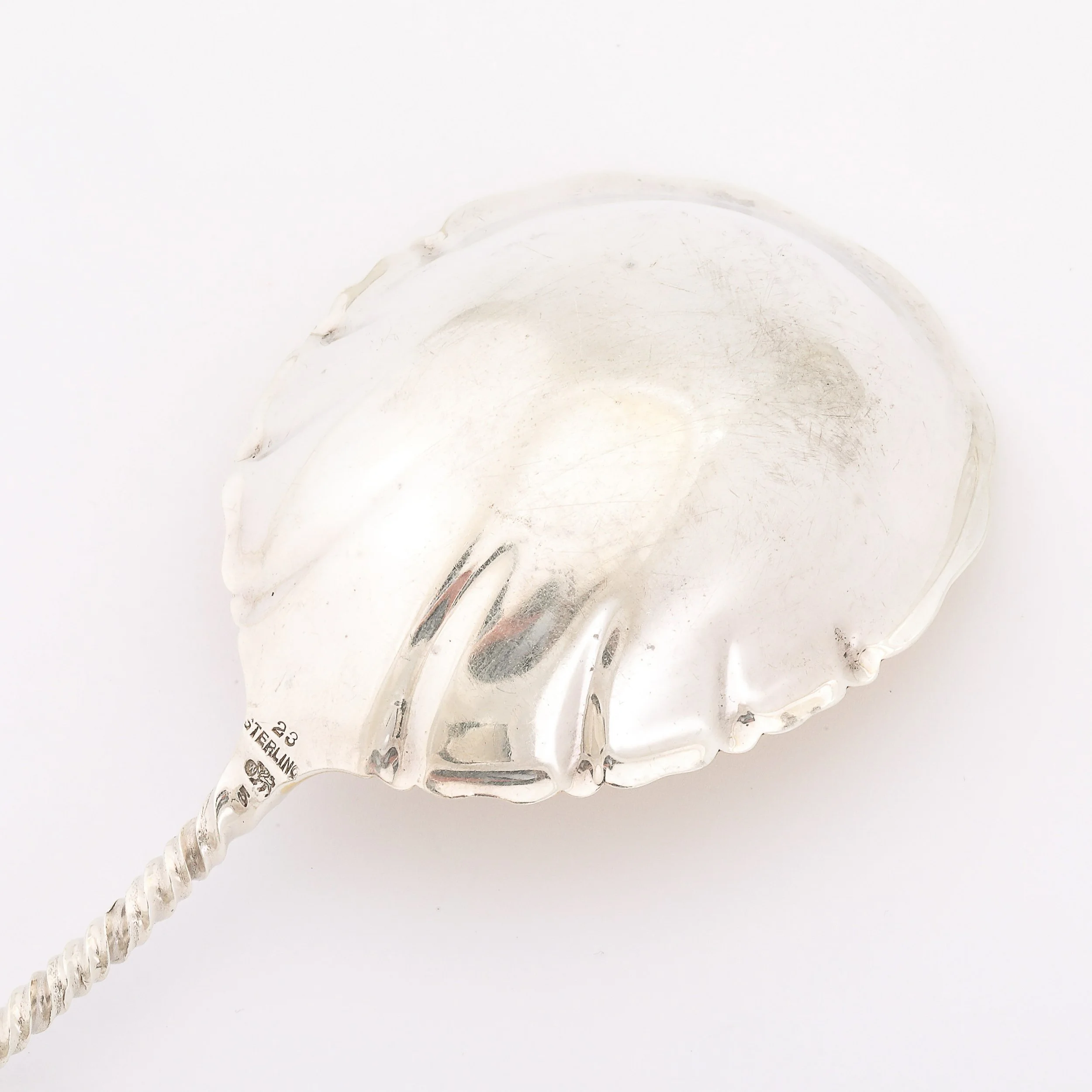 Arts & Crafts Sterling Silver & Gold Washed Twist Spoon by Whiting Manufacturing - High Style Deco 7.jpg