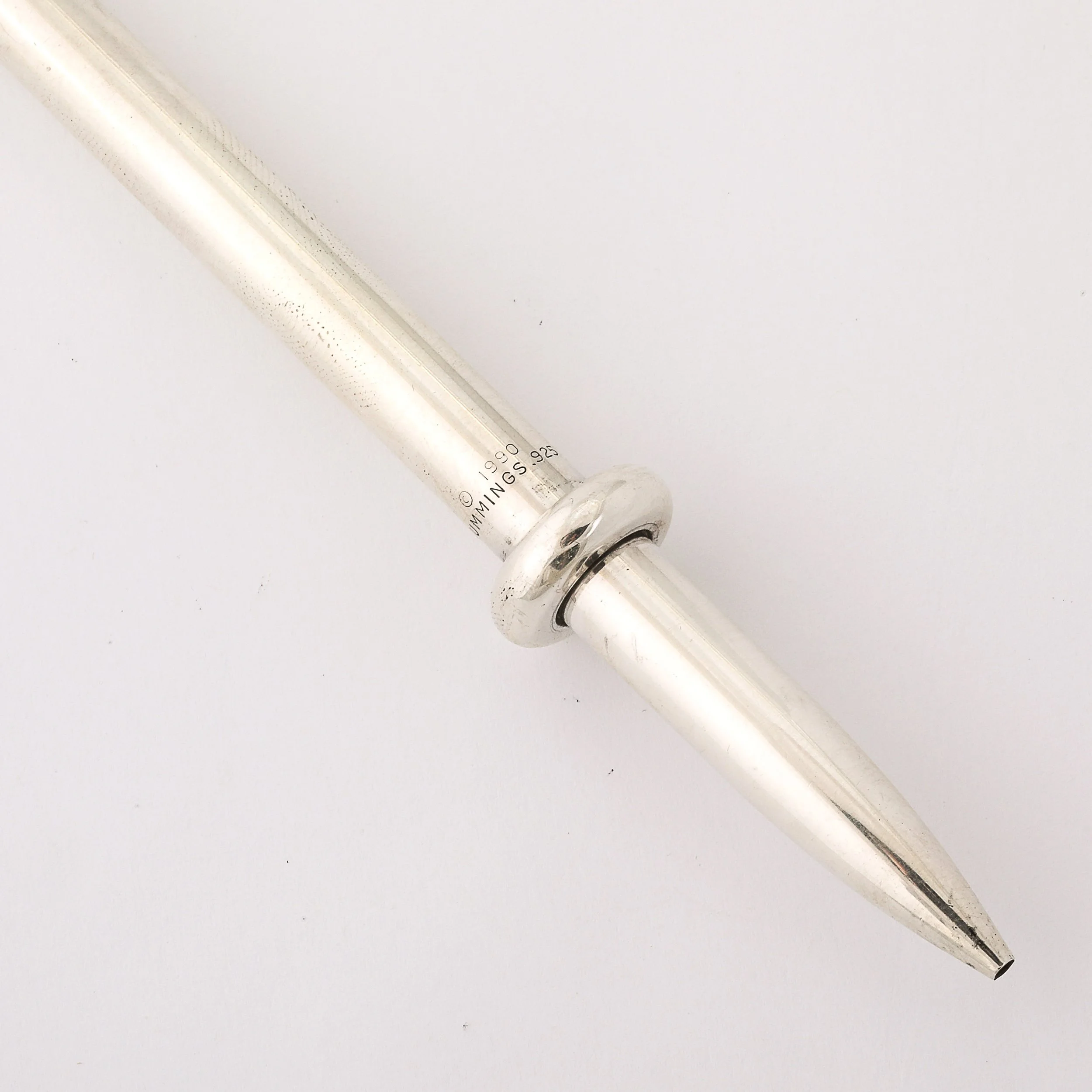 Rare Minimal Sterling Silver Ballpoint Pen, Tiffany & Co signed Angela Cummings - High Style Deco 2.jpg