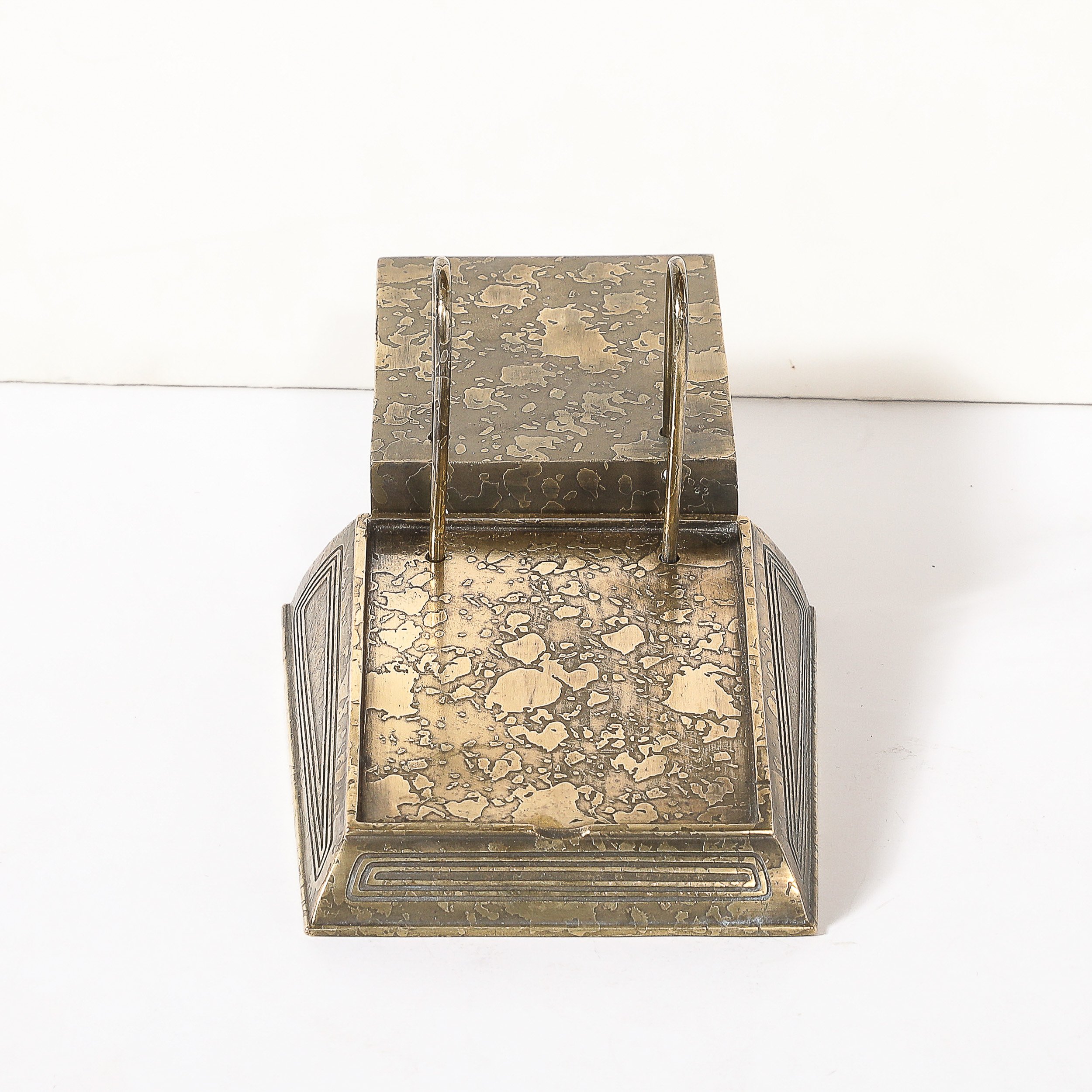 Bronze Doré Calendar Holder in the Graduate Pattern signed Tiffany & Co. - High Style Deco 8.jpg