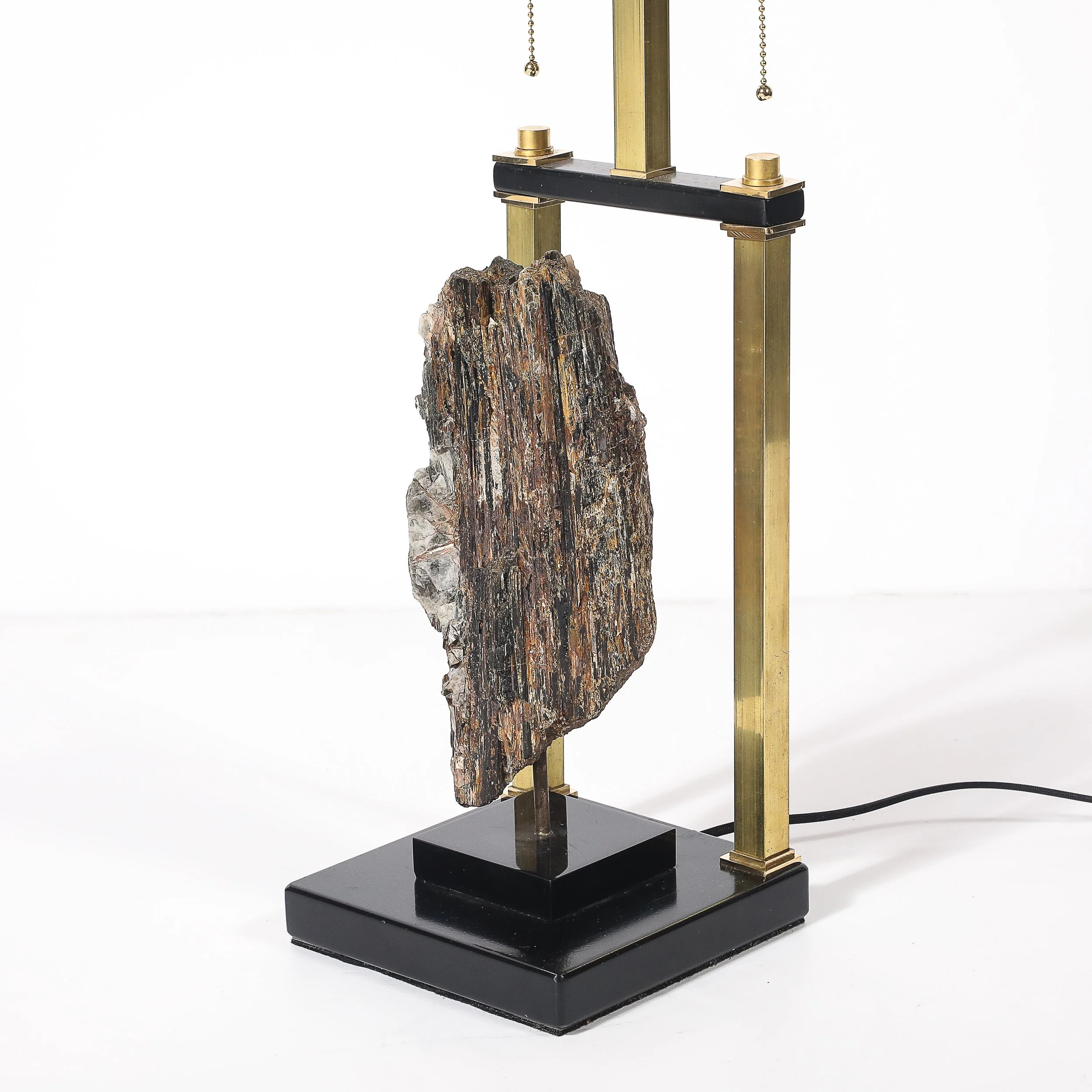 Mid-Century Rectilinear Black Lacquer & Brass Pyrite Specimen Table Lamp - High Style Deco 4.jpg