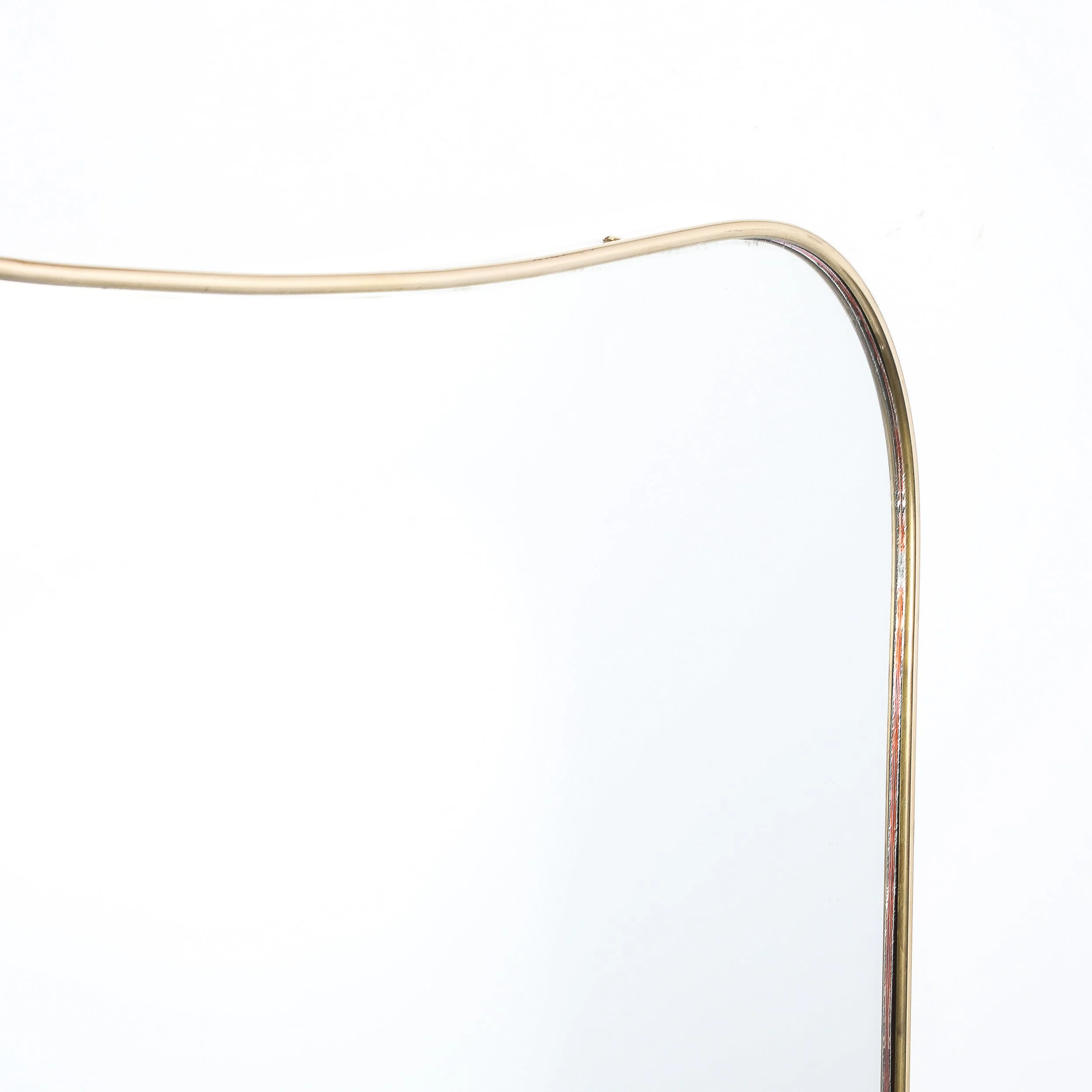 Pair of Mid-Century Modernist Curvilinear Hourglass Form Brass Wrapped Mirrors - High Style Deco 6.jpg