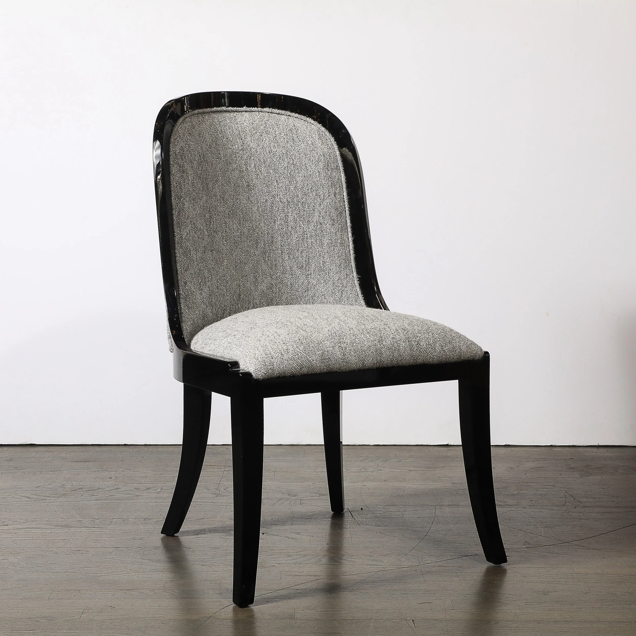 Mid-Century %22Regina Side Chair%22 in Walnut & Black Lacquer by Karl Springer - High Style Deco 11.jpg