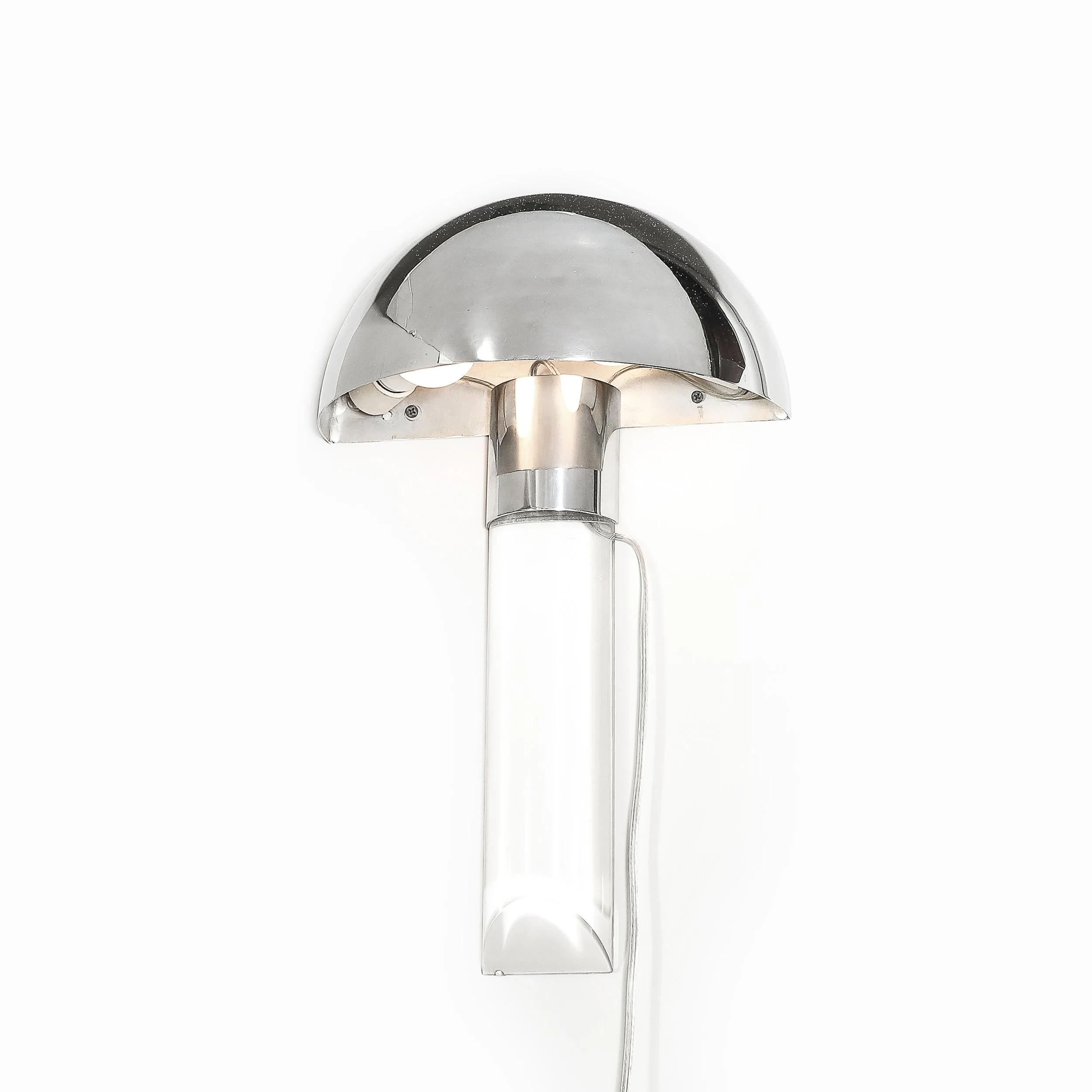 Mid-Century Mushroom Sconce by Karl Springer in Polished Chrome & Lucite - High Style Deco 7.jpg