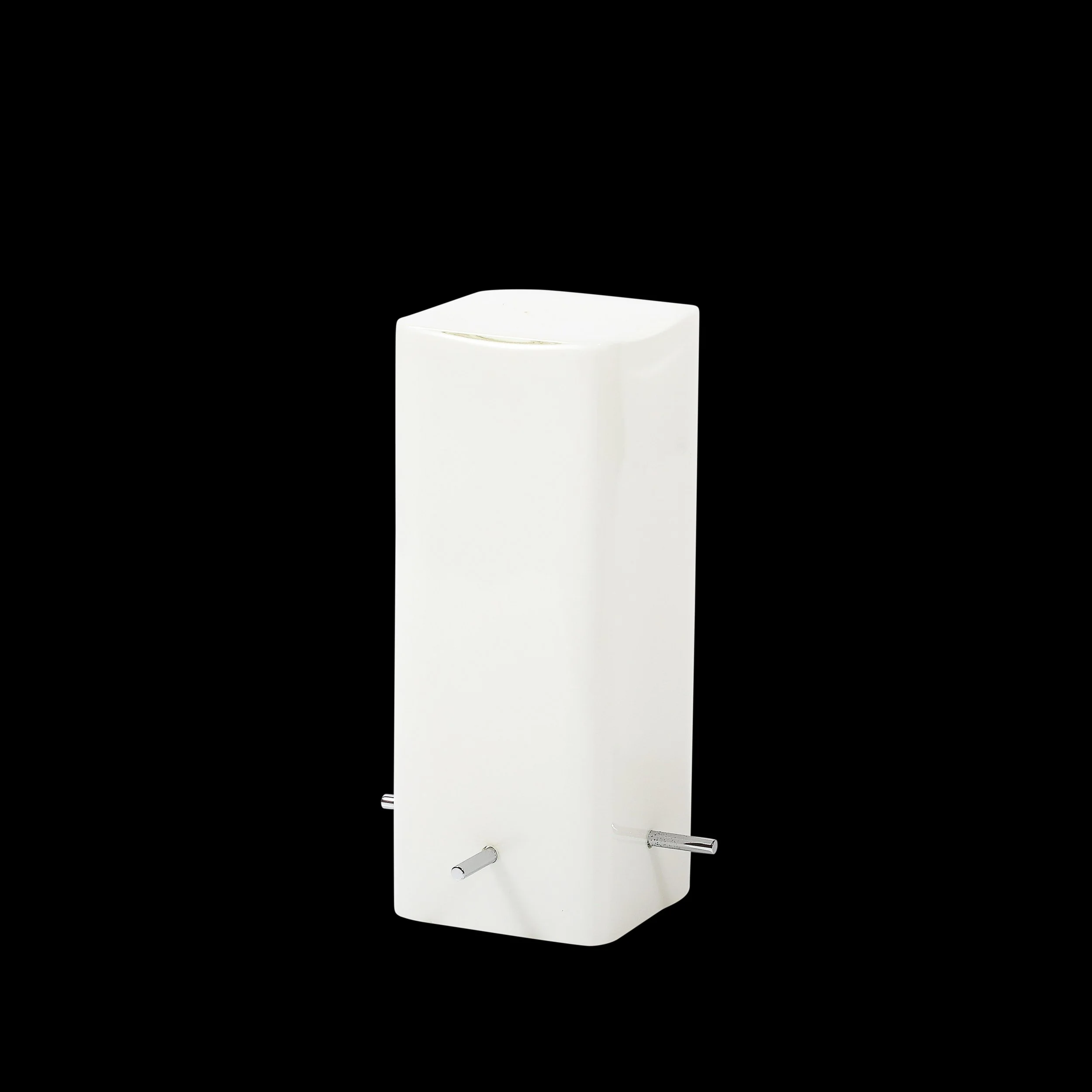 Mid-Century Milk Glass Column Lamp w: Chrome Fittings by Paul Mayen for Habitat - High Style Deco 3.jpg