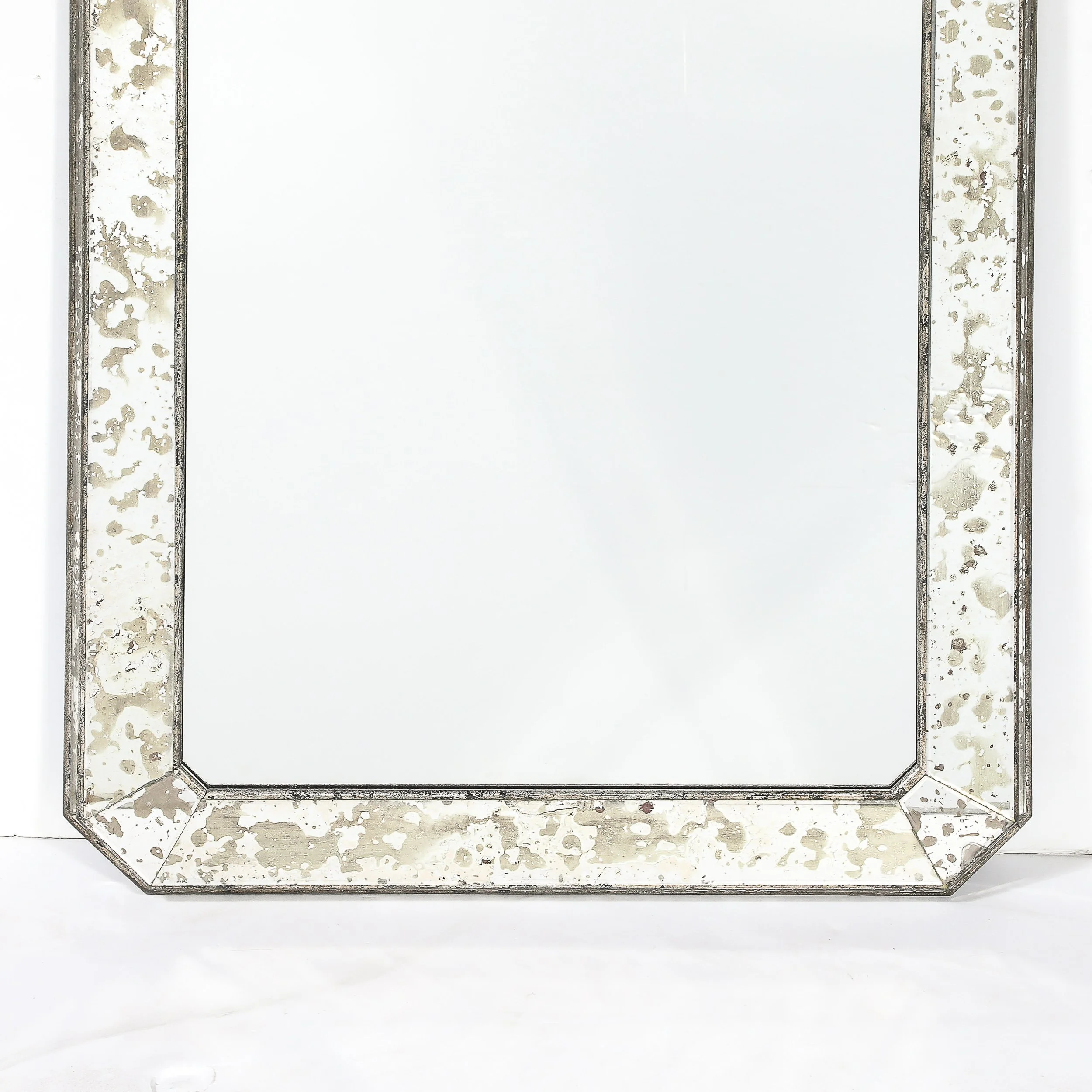Mid-Century Modernist Minimal Mirror with Antiqued Border - High Style Deco 2.jpg