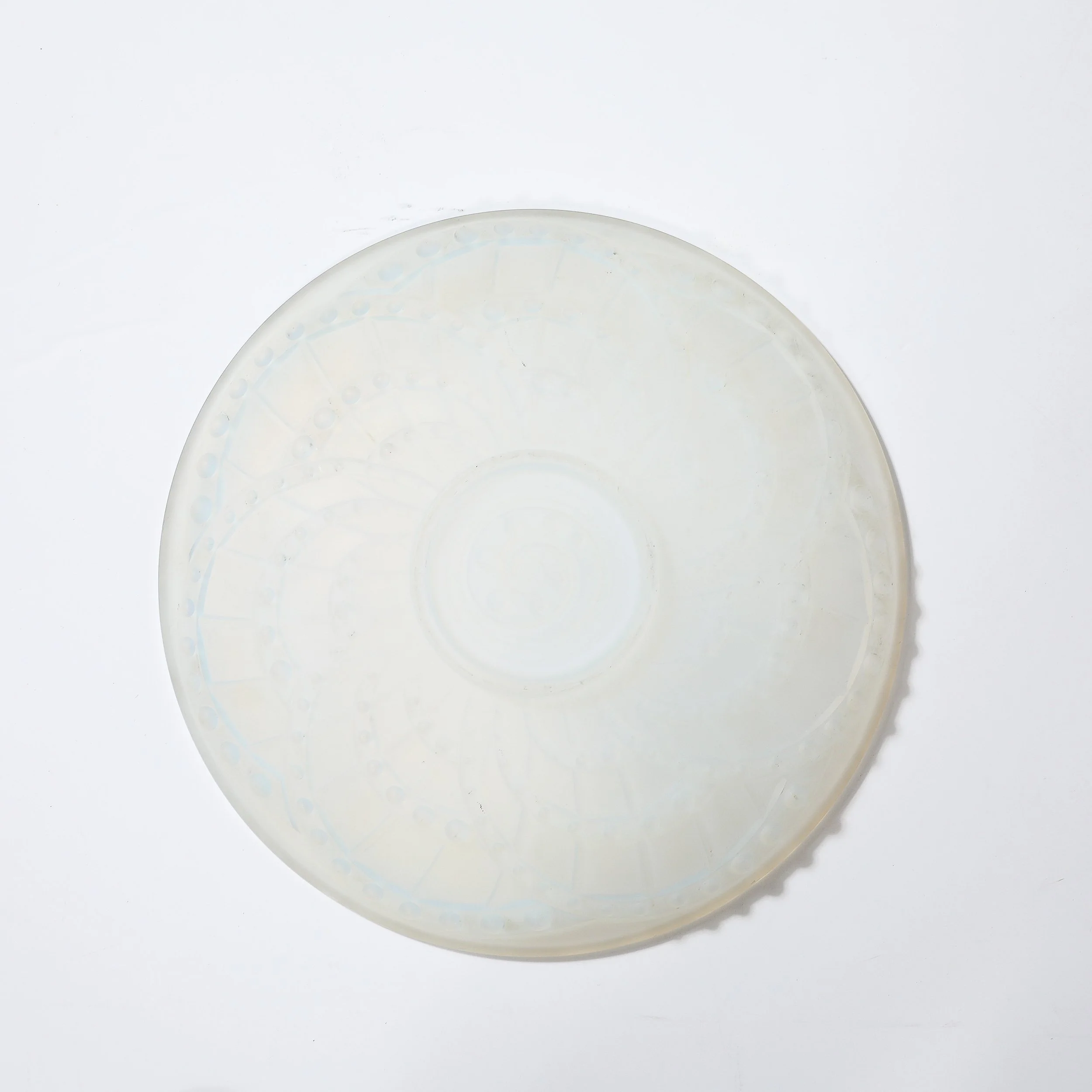 Art Deco Opalescent Molded and Frosted Glass Centerpiece Bowl Signed J. Landier - High Style Deco 2.jpg
