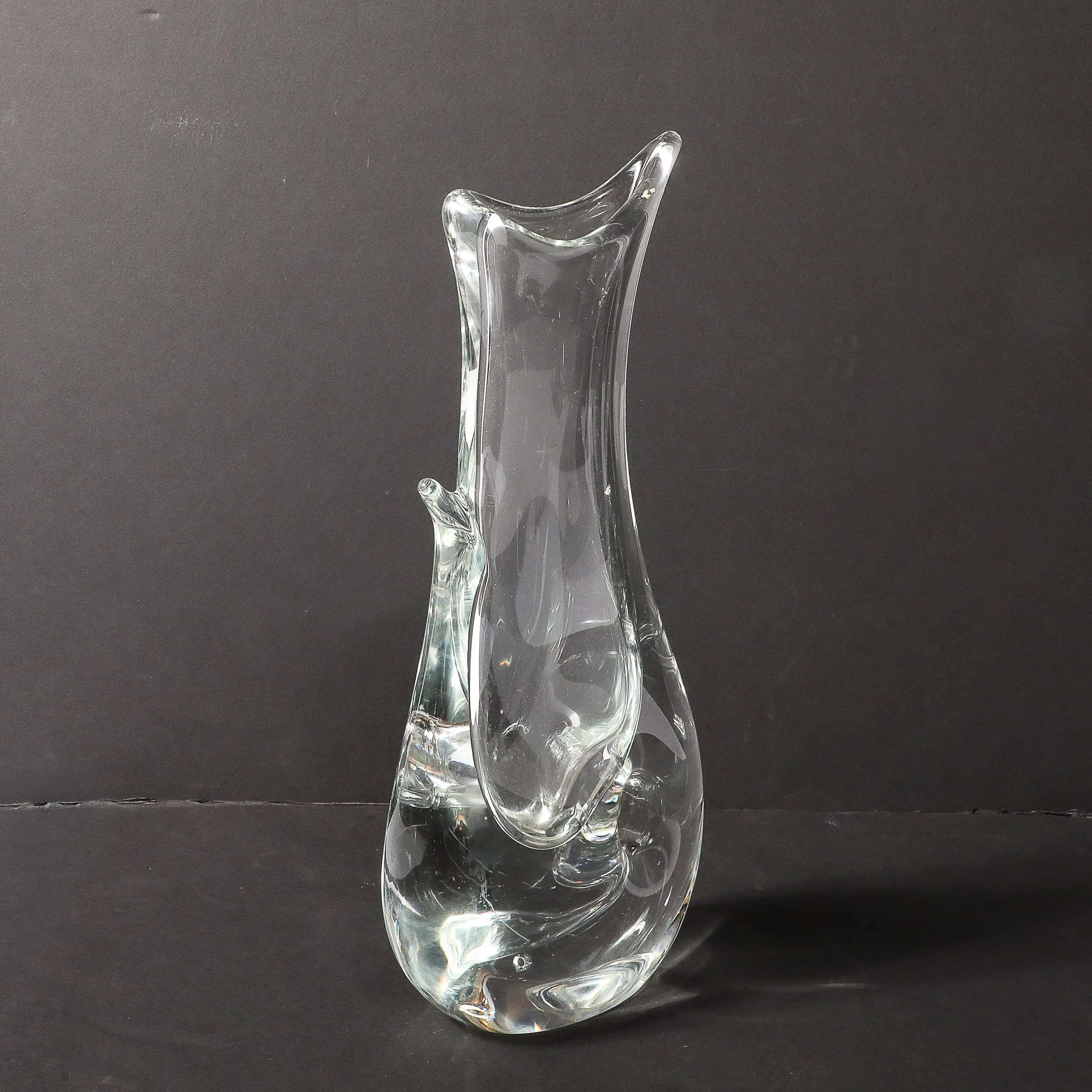 Mid-Century Modern Sculptural Translucent Handblown Murano Vase by Licio Zanetti - High Style Deco 17.jpg