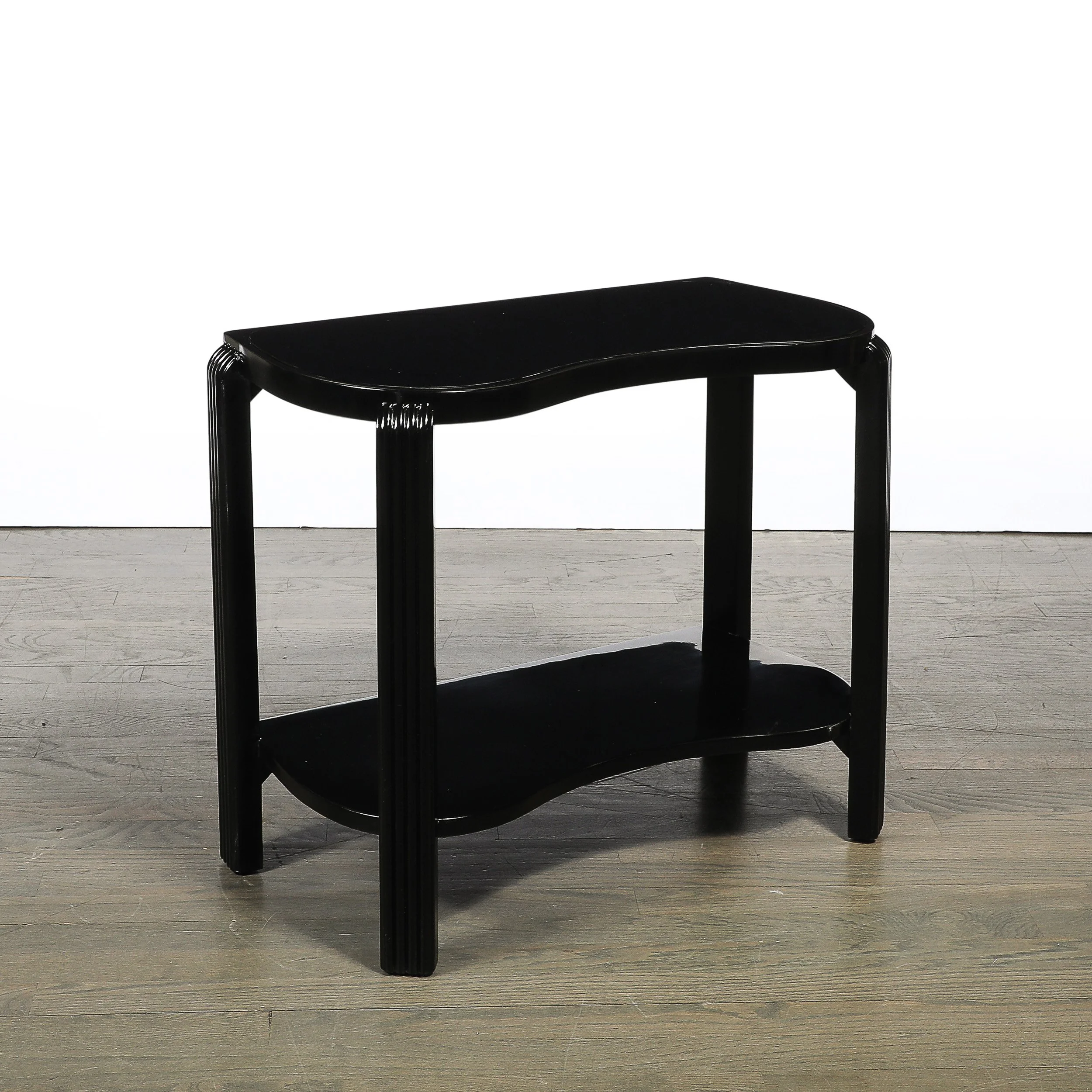 Pair of Art Deco Machine Age Black Lacquer Side Tables with Inset Vitrolite Tops - High Style Deco 16.jpg
