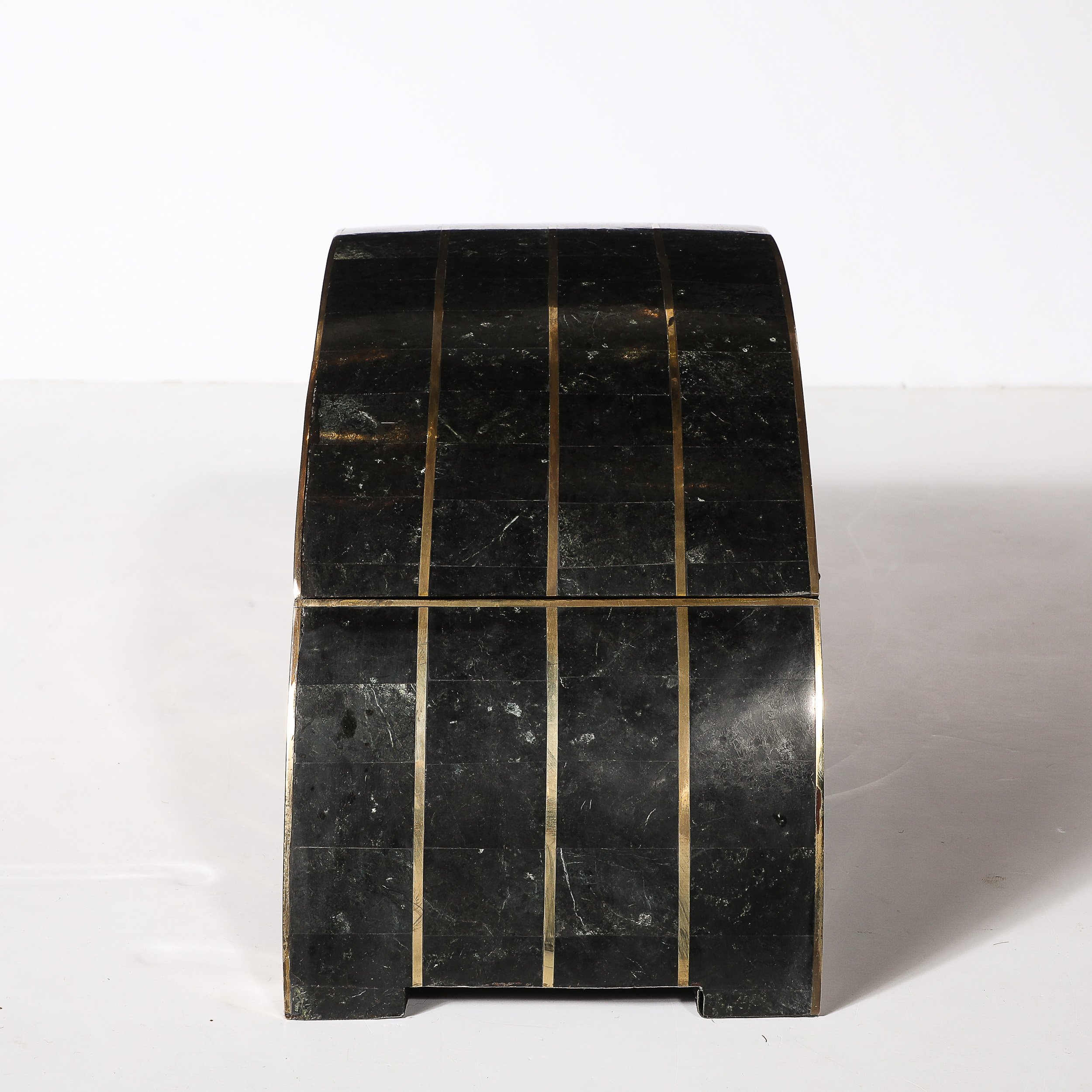 Mid-Century Tessellated Marble Demilune Box by Celerie Kemble for Maitland Smith - High Style Deco 8.jpg