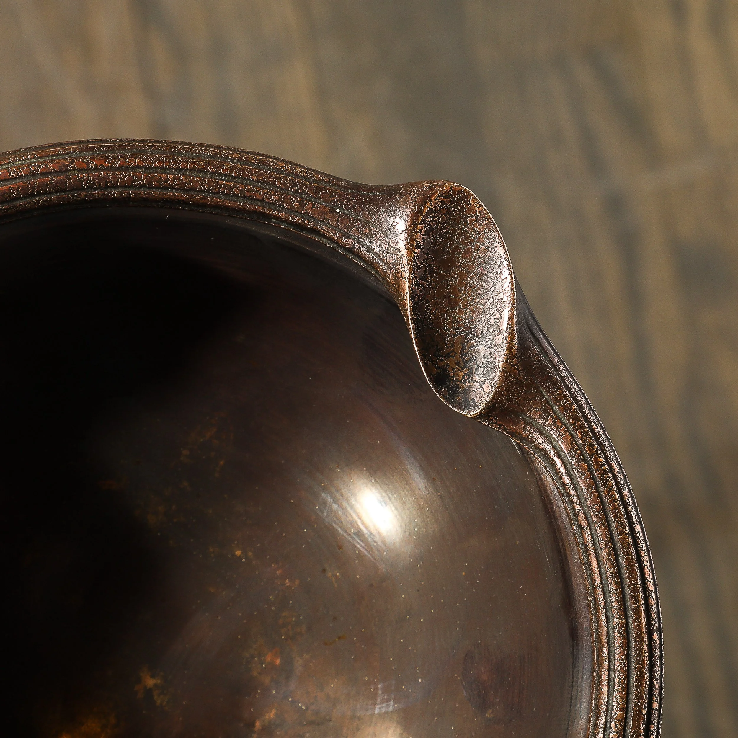 Art Deco Coppered Bronze Smoking Stand signed Tiffany Studios New York #1649 - High Style Deco 25.jpg