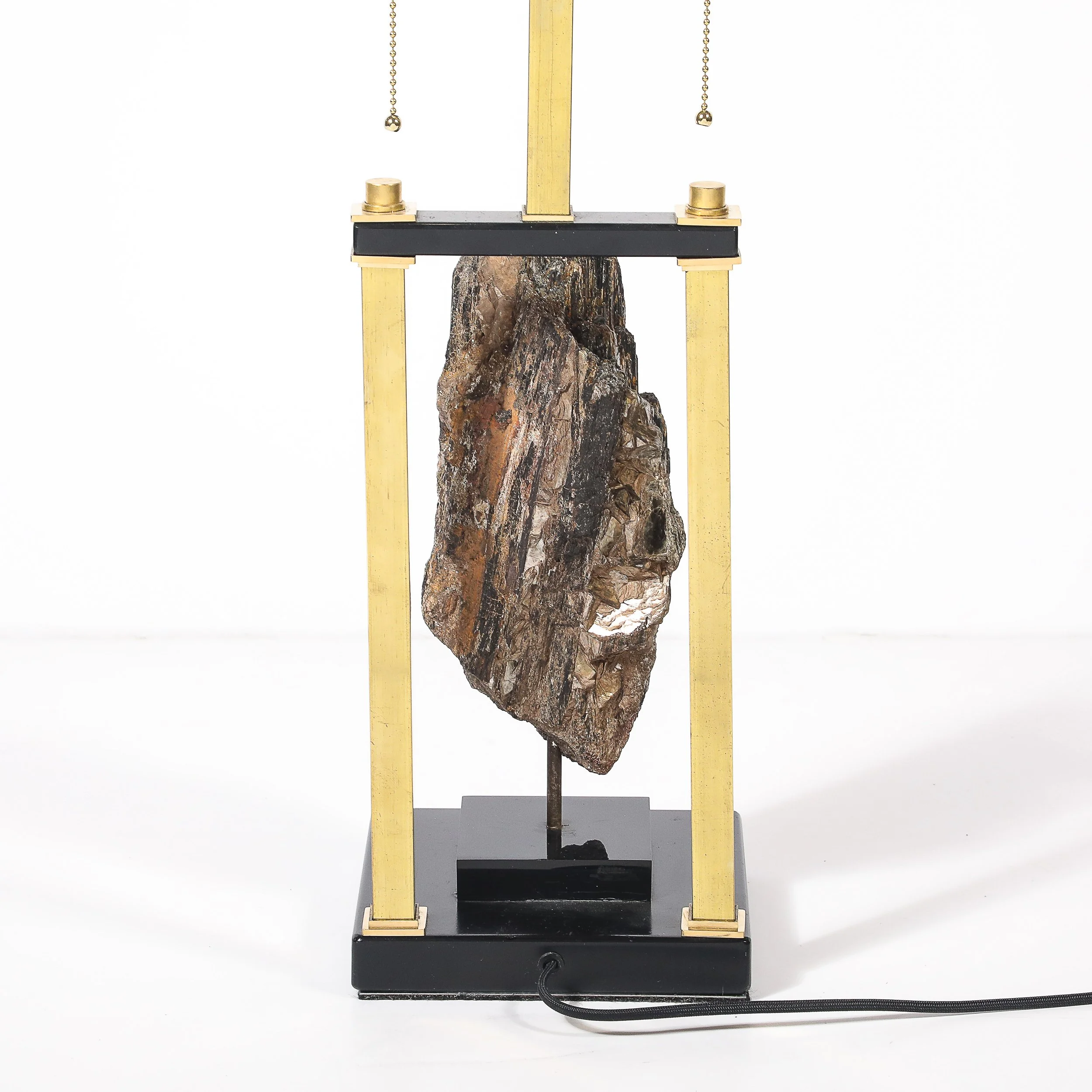 Mid-Century Rectilinear Black Lacquer & Brass Pyrite Specimen Table Lamp - High Style Deco 6.jpg