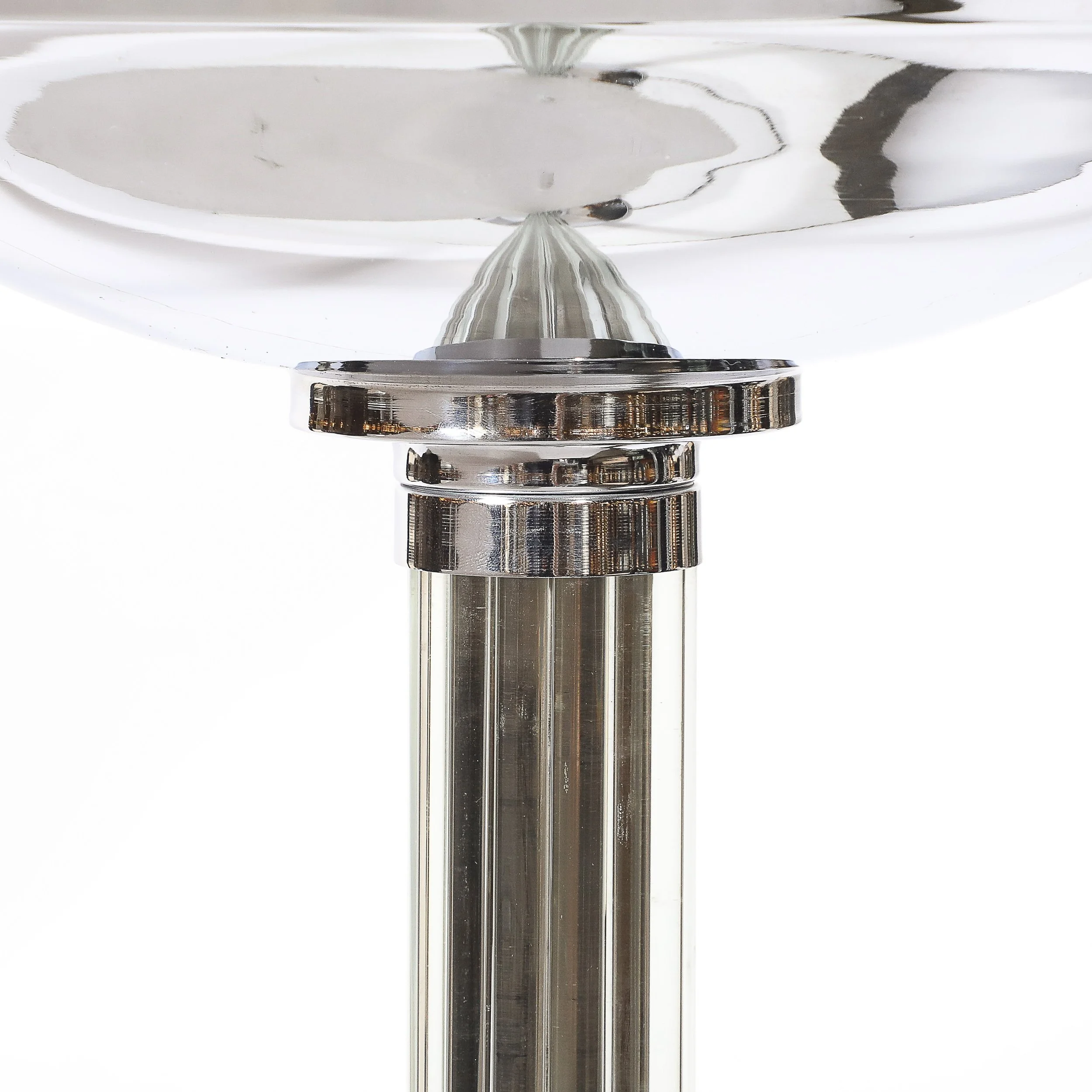 Pair of Art Deco Machine Age Chrome and Glass Rod Torchieres - High Style Deco 15.jpg