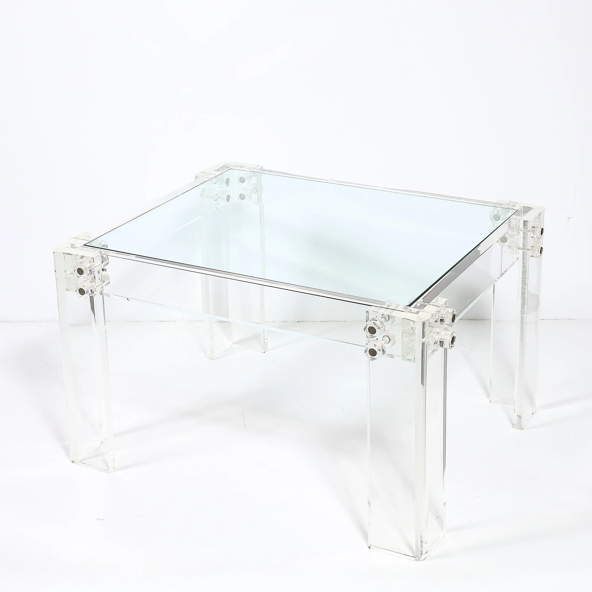 Pair of Mid-Century Modernist Rectilinear Lucite & Glass Side:End Tables  - High Style Deco 17.jpg