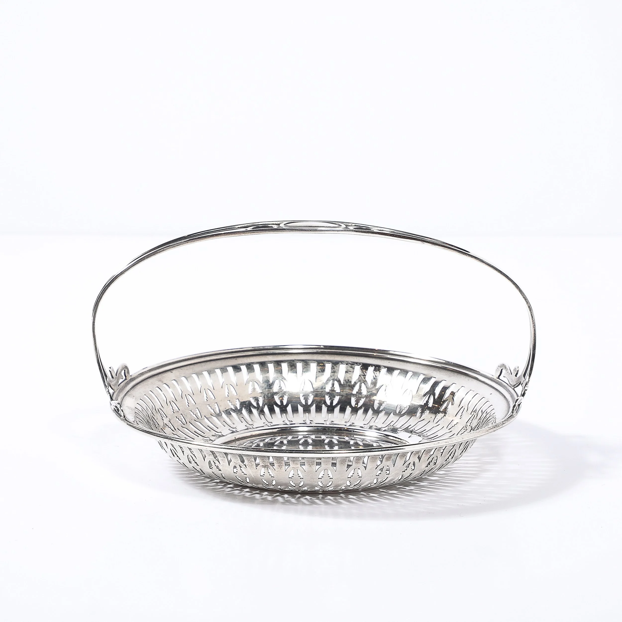 Art Deco Sterling Silver Basket w: Cutout Detailing & Handle signed J E Caldwell - High Style Deco 6.jpg