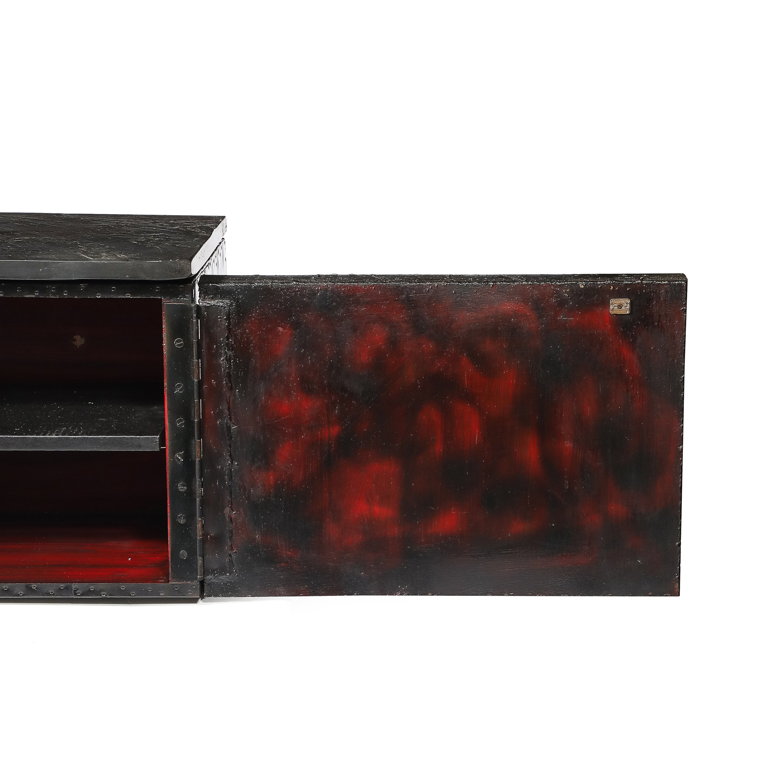Mid-Century Brutalist Wall Mounted Patchwork Console Table Signed Paul Evans - High Style Deco 9.jpg
