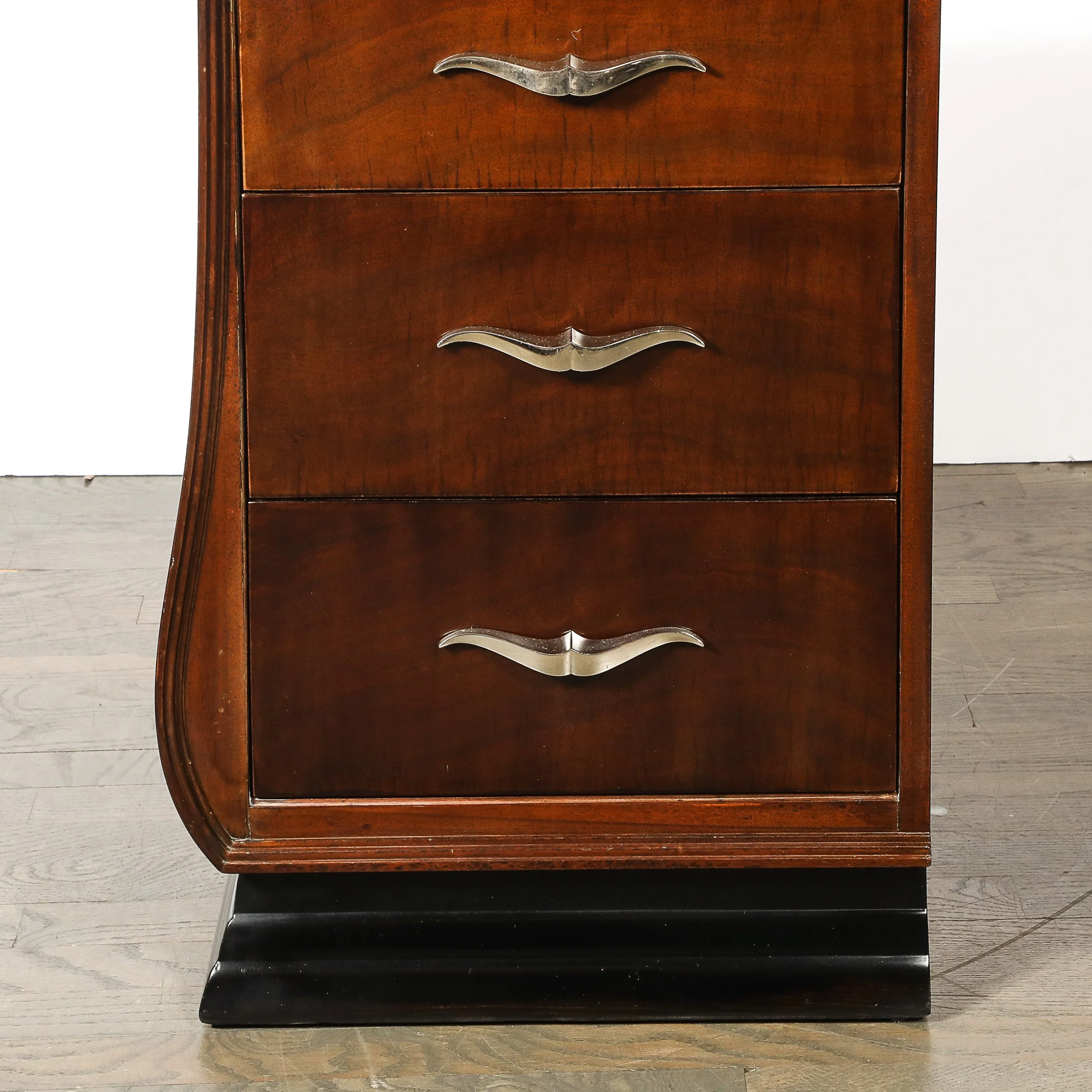 Pair of Art Deco Walnut & Black Lacquer Nightstands by Grosfeld House - High Style Deco 3.jpg