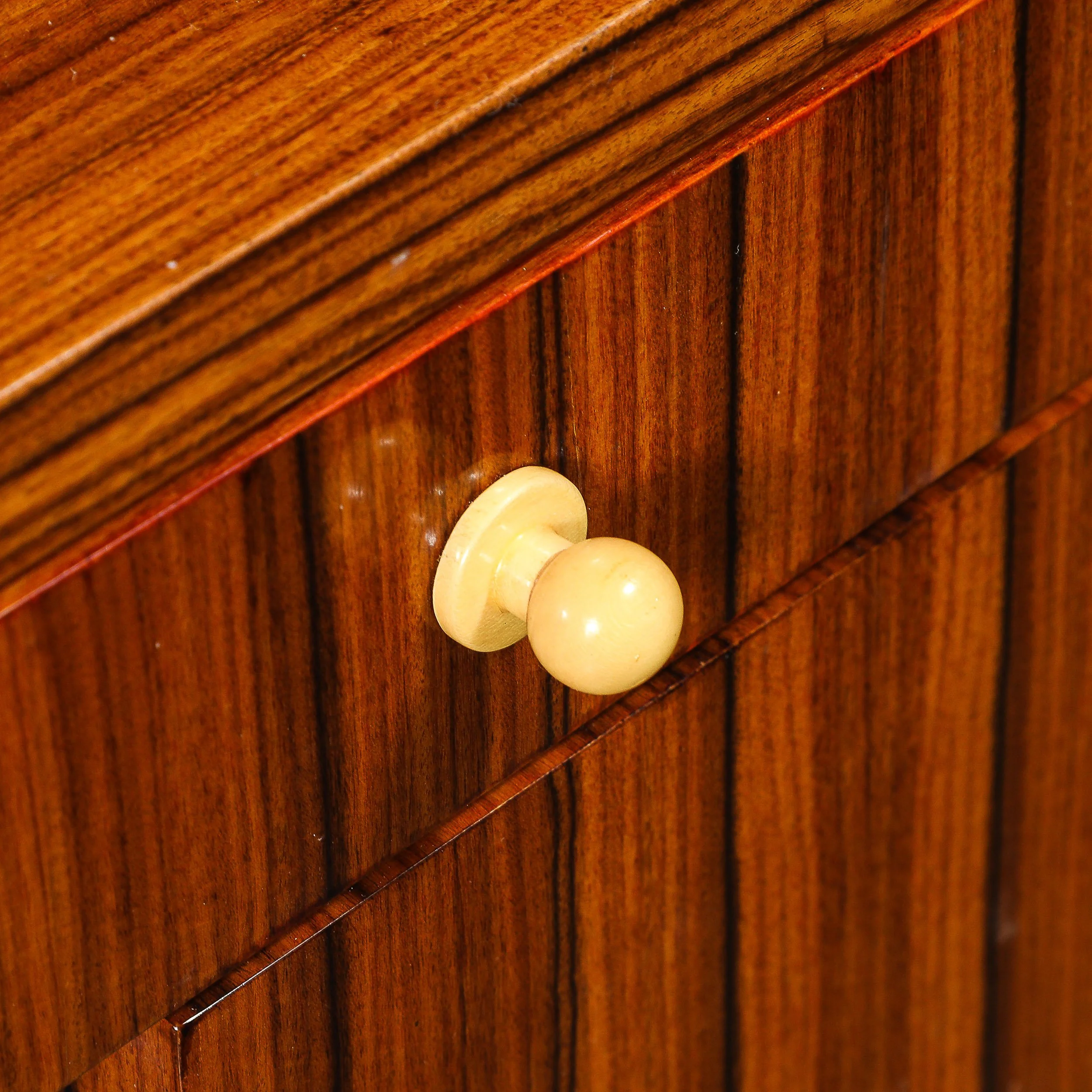 Art Deco Style Rosewood & Sycamore Vanity w: Bakelite, Mirror & Nickel Sabots - High Style Deco 7.jpg