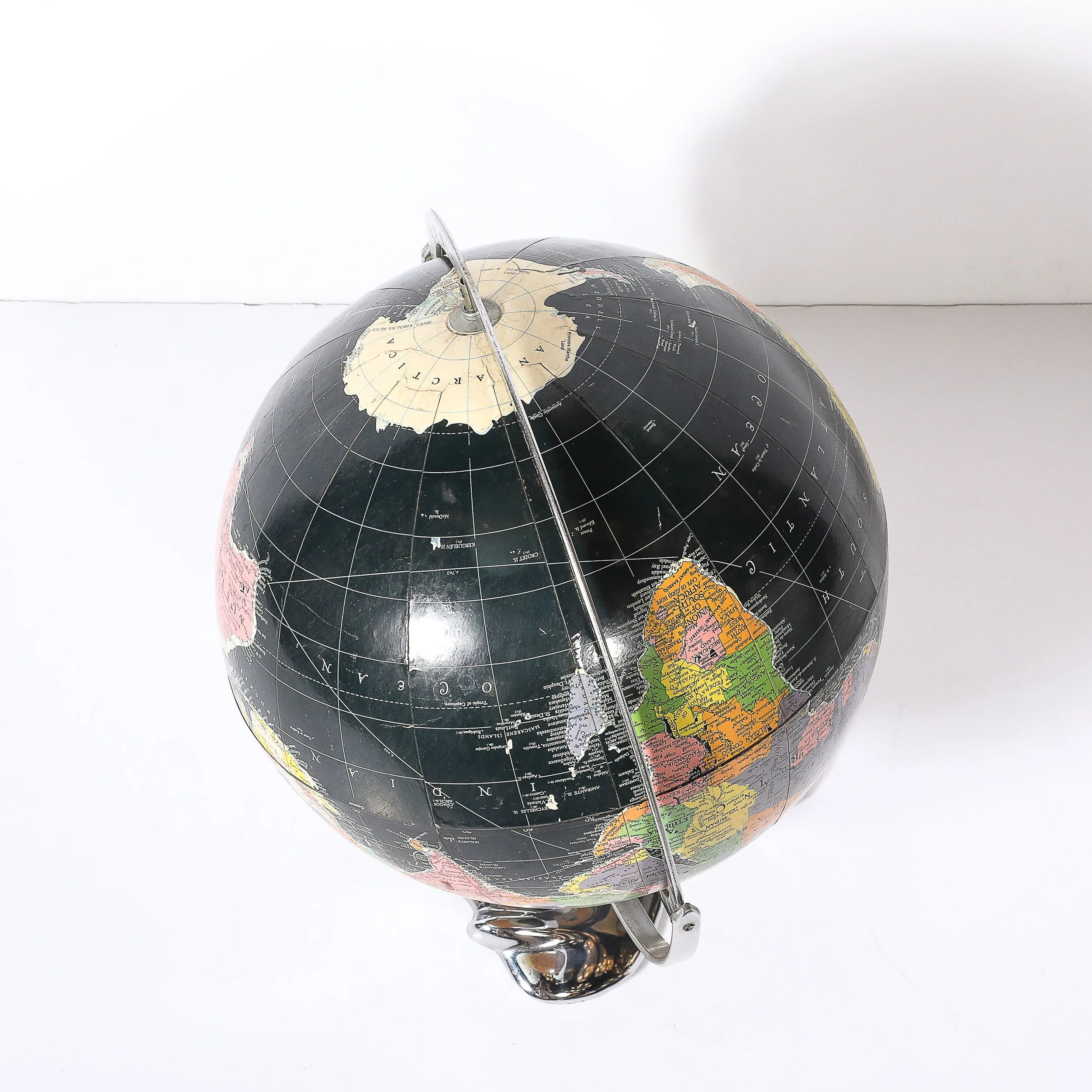 Art Deco Aviation Globe on Sculptural Airplane Base in Chrome - High Style Deco 13.jpg