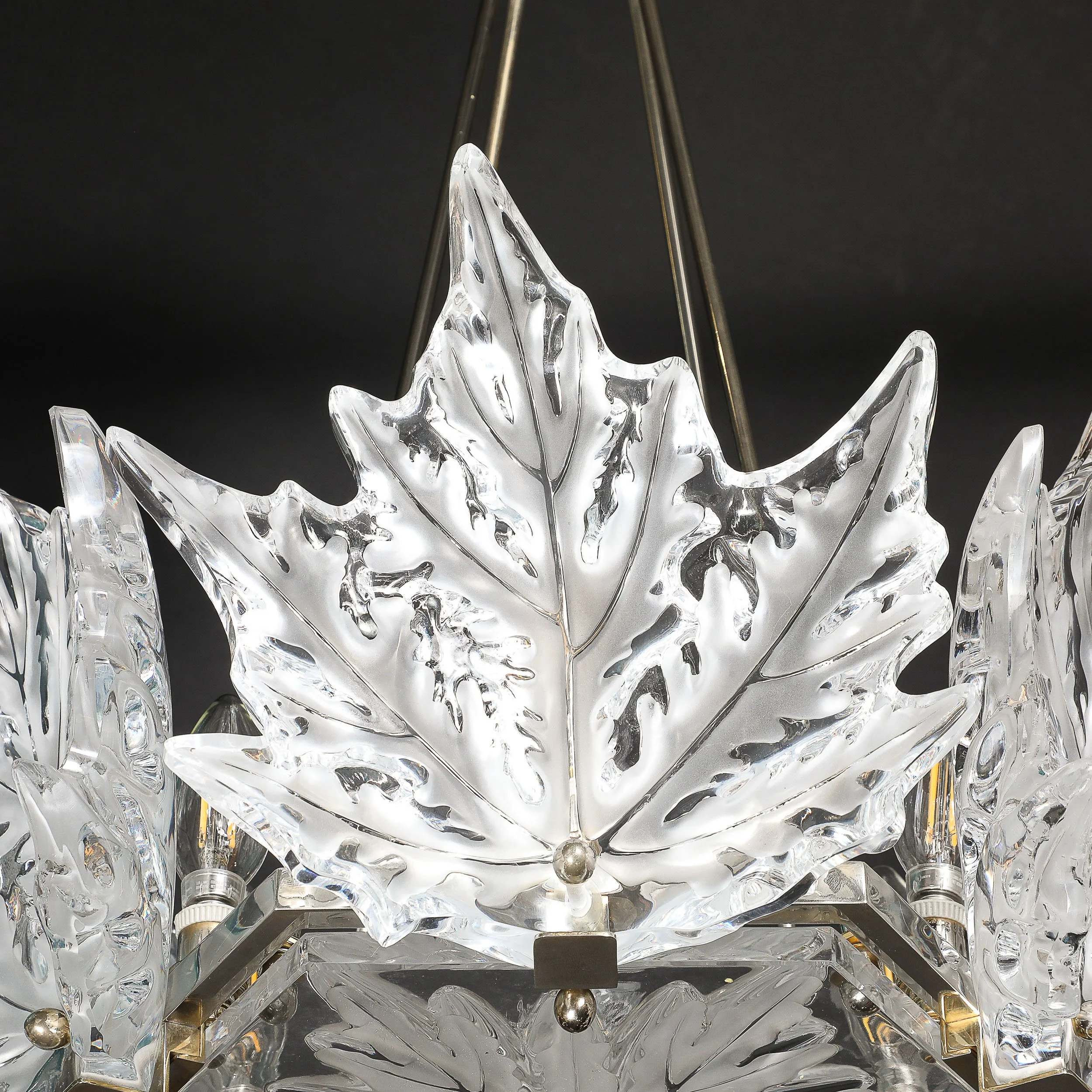 Mid-Century "Champs Élysées" Frosted Crystal Chandelier signed René Lalique - High Style Deco 24.jpg