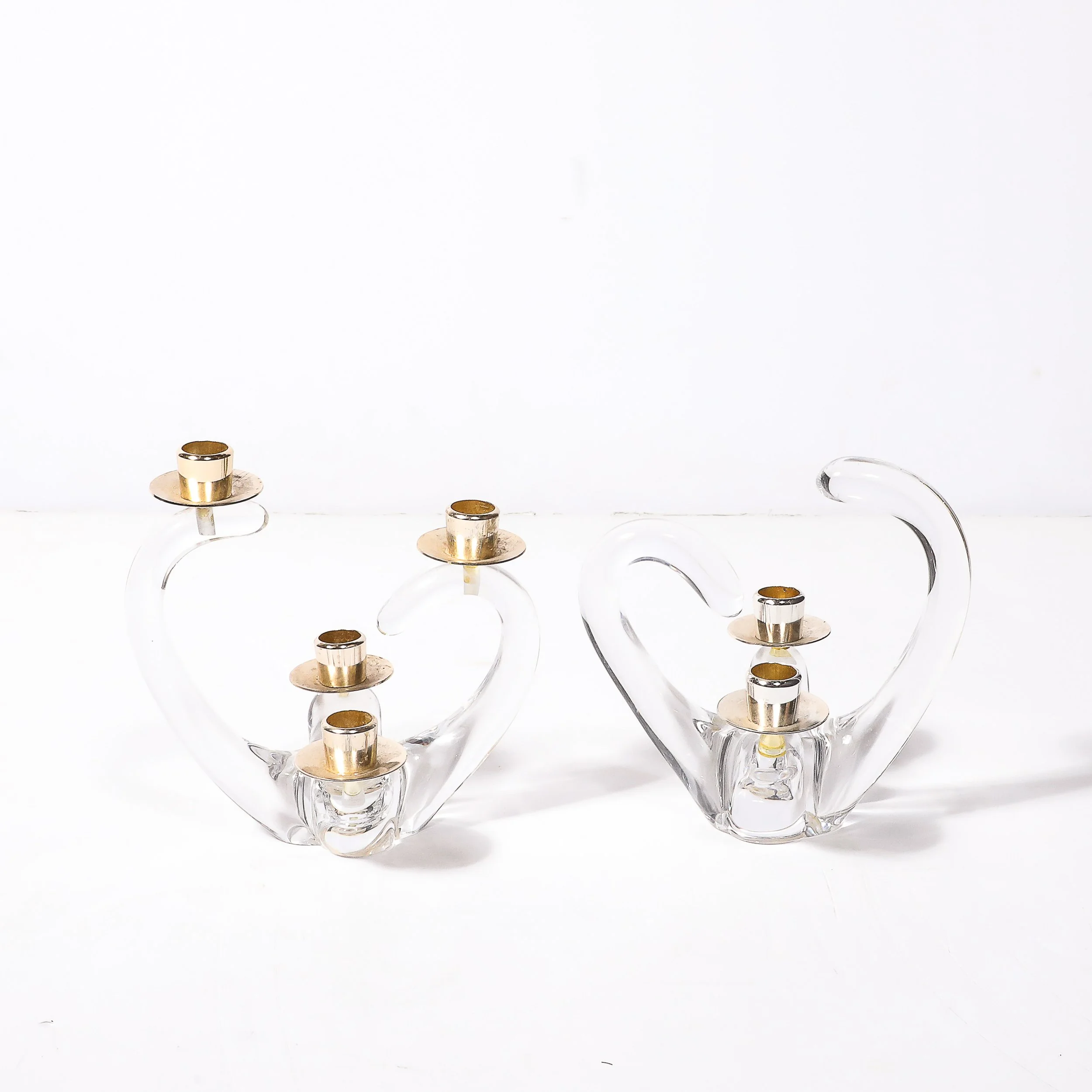 Pair of Mid-Century Amorphic Candelabra in Crystal and Brass Signed Schnieder - High Style Deco 7.jpg