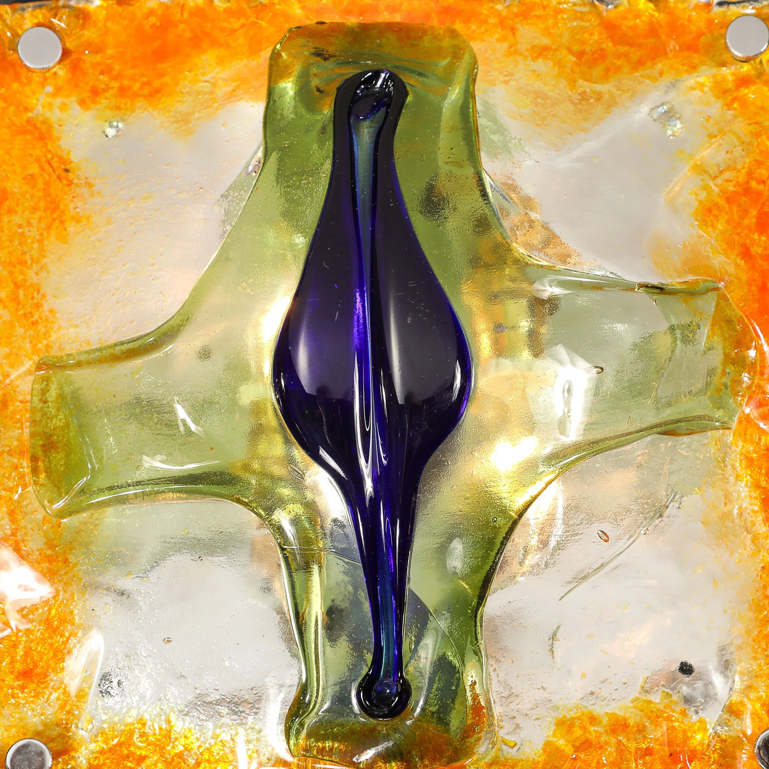 Mid-Century Hand-Blown Amber, Green & Blue Murano Glass Sconces by Mazzega - High Style Deco 7.jpg