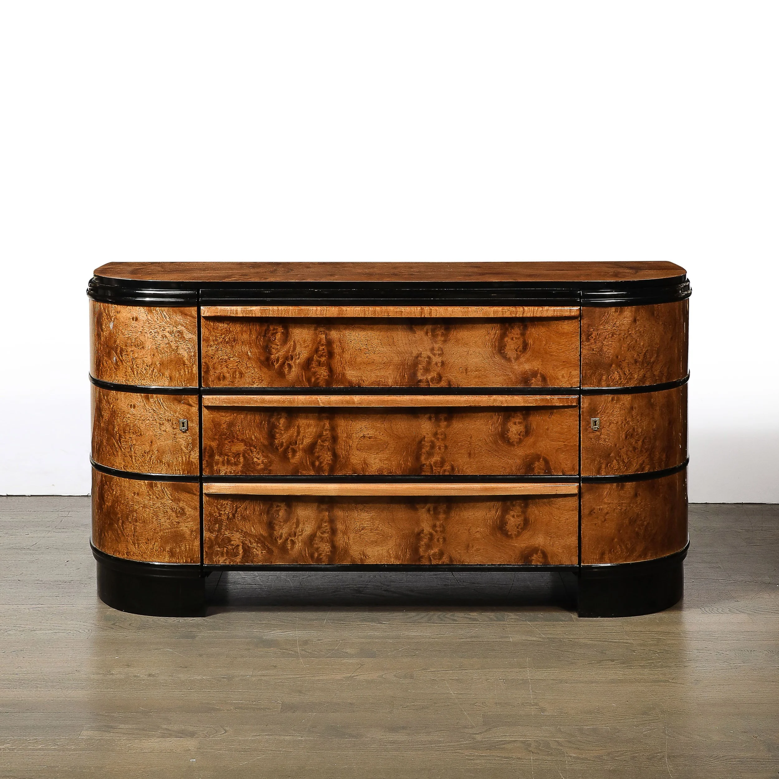 Art Deco Bookmatched & Burled Carpathian Elm Sideboard by Donald Deskey - High Style Deco 1.jpg