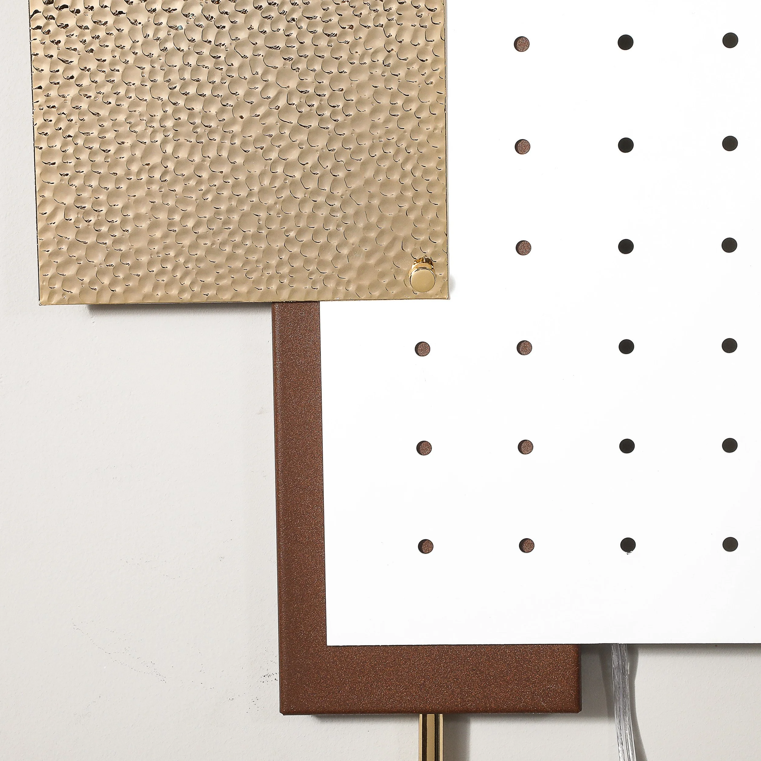 Modern Brutalist Multi-Paneled Sconces in Walnut, Polished Brass & White Enamel - High Style Deco 14.jpg