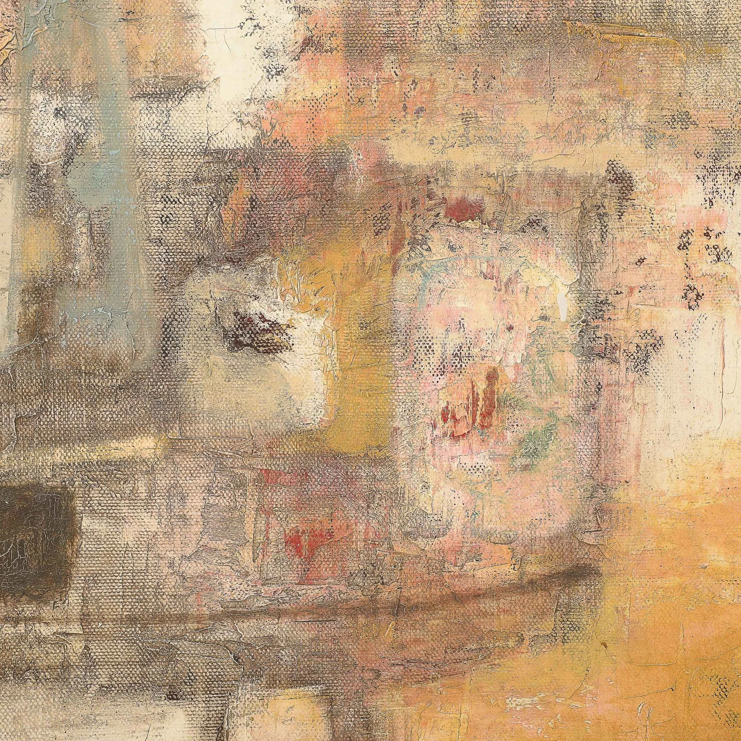 Mid-Century Abstract Color Field Still Life entitled "Foyer" in Oil On Canvas - High Style Deco 7.jpg