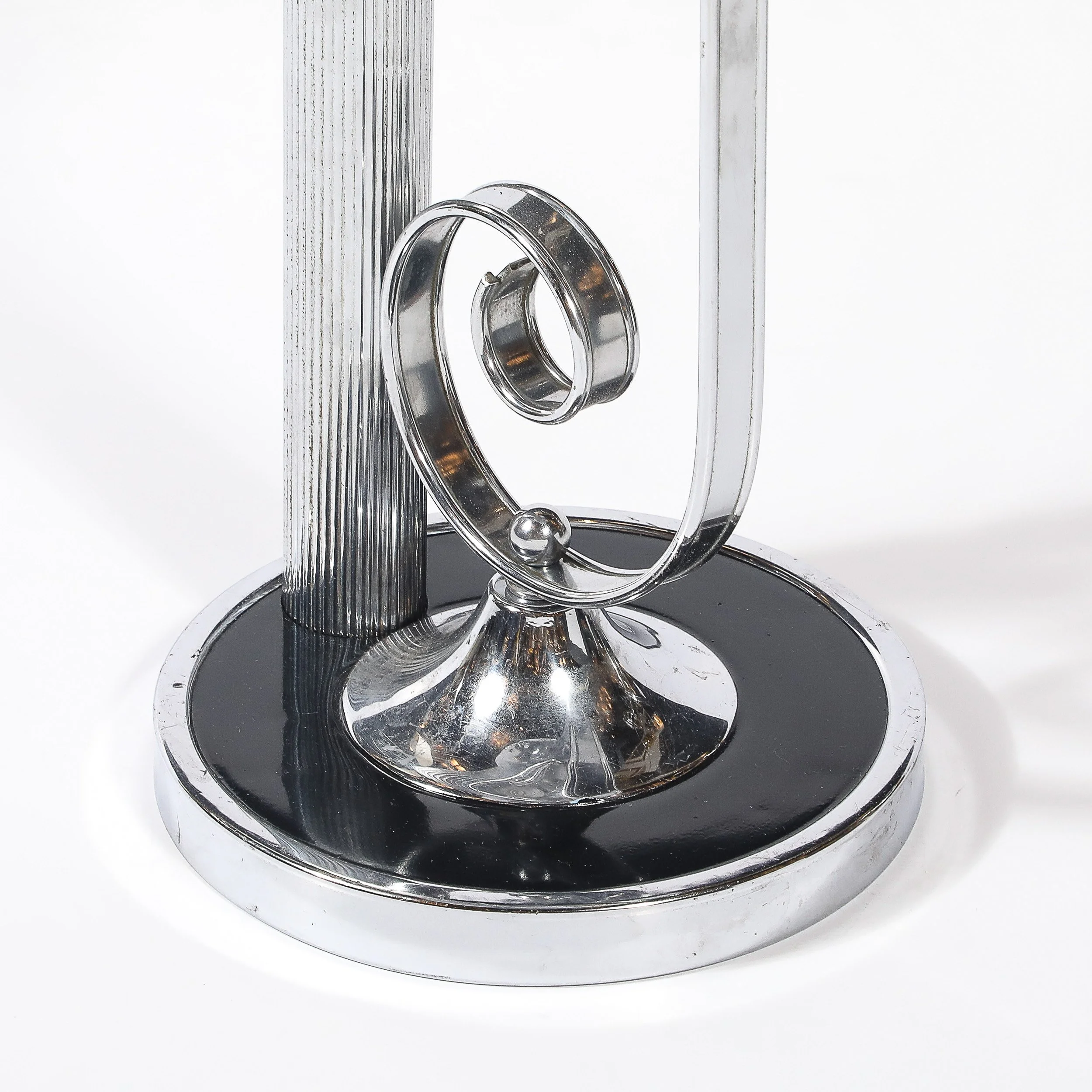 Art Deco Machine Age Scroll Form Drinks Table in Chrome and Black Lacquer - High Style Deco 6.jpg