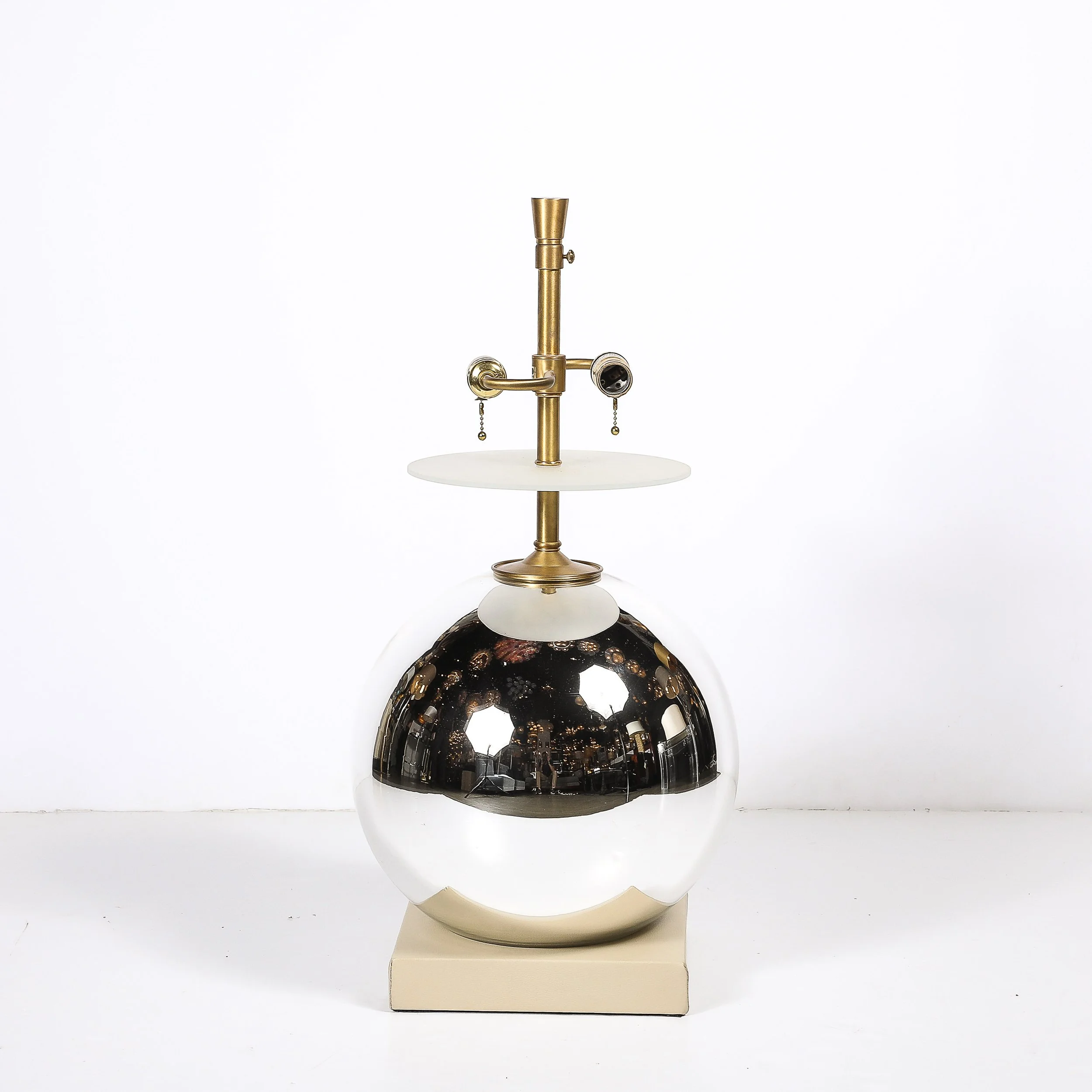 Modernist Mercury Glass Table Lamps with Leather Wrapped Bases by Lorin Marsh - High Style Deco 11.jpg
