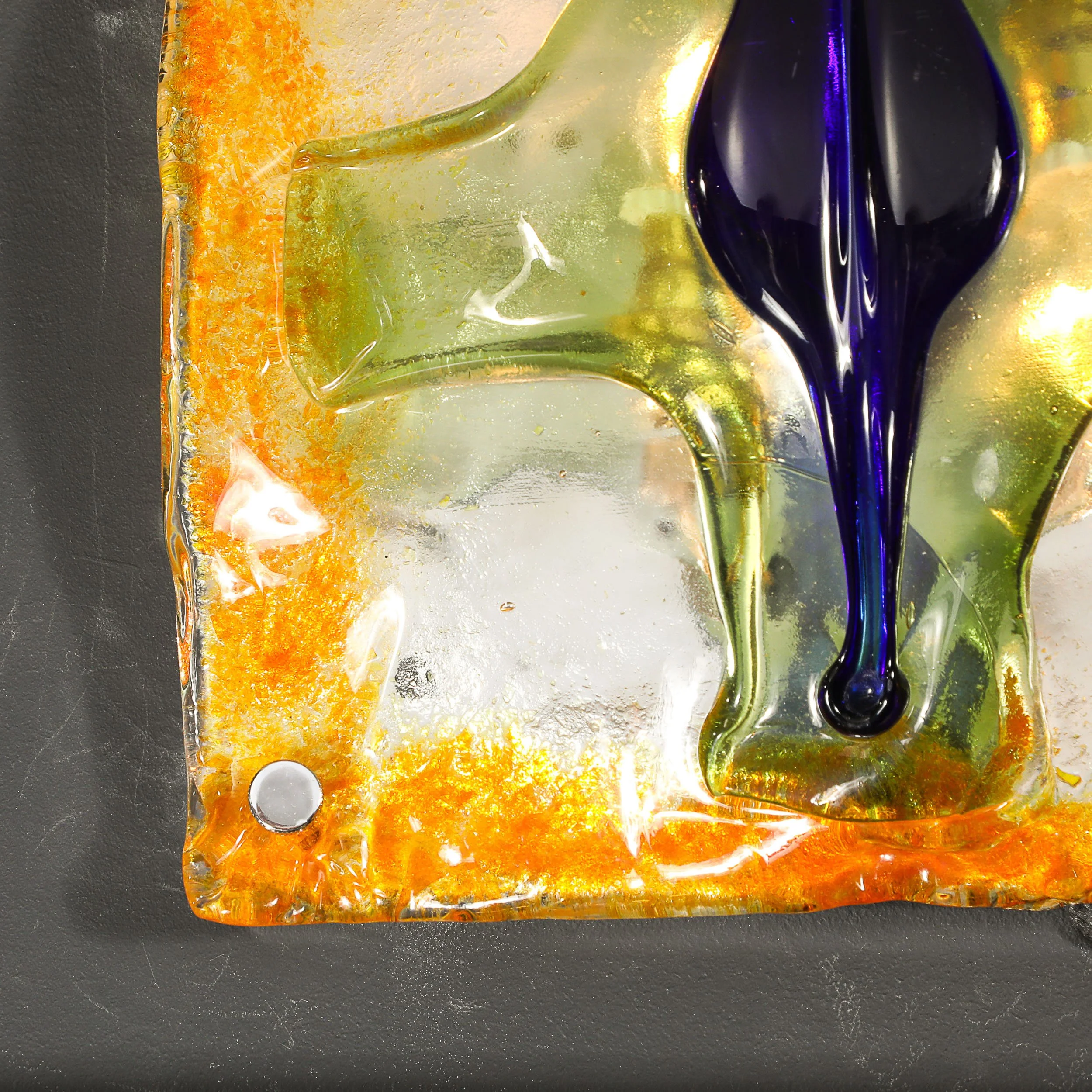 Mid-Century Hand-Blown Amber, Green & Blue Murano Glass Sconces by Mazzega - High Style Deco 9.jpg