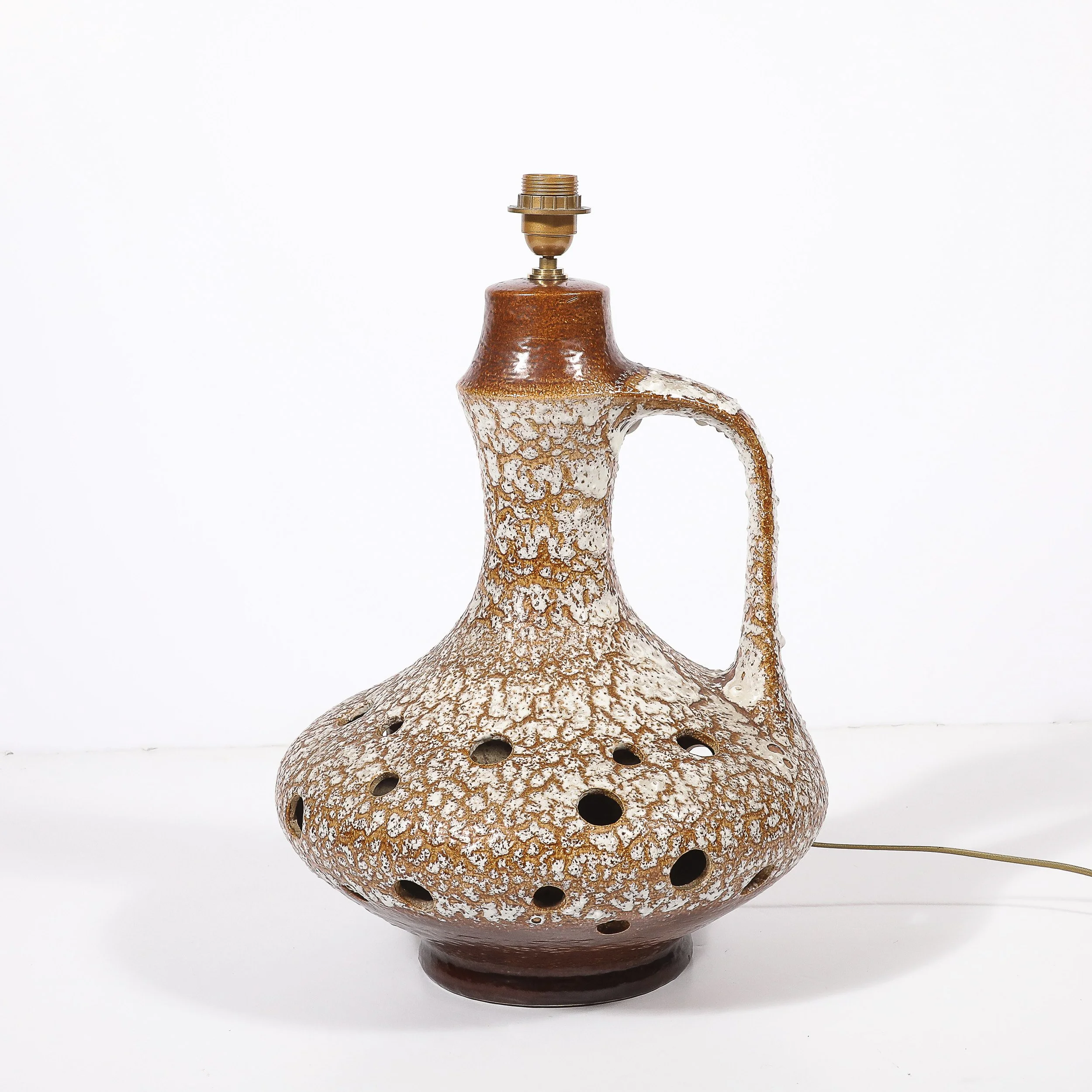 Mid-Century Organic Pitcher Form Ceramic Table Lamp with Illuminated Cutouts - High Style Deco 8.jpg