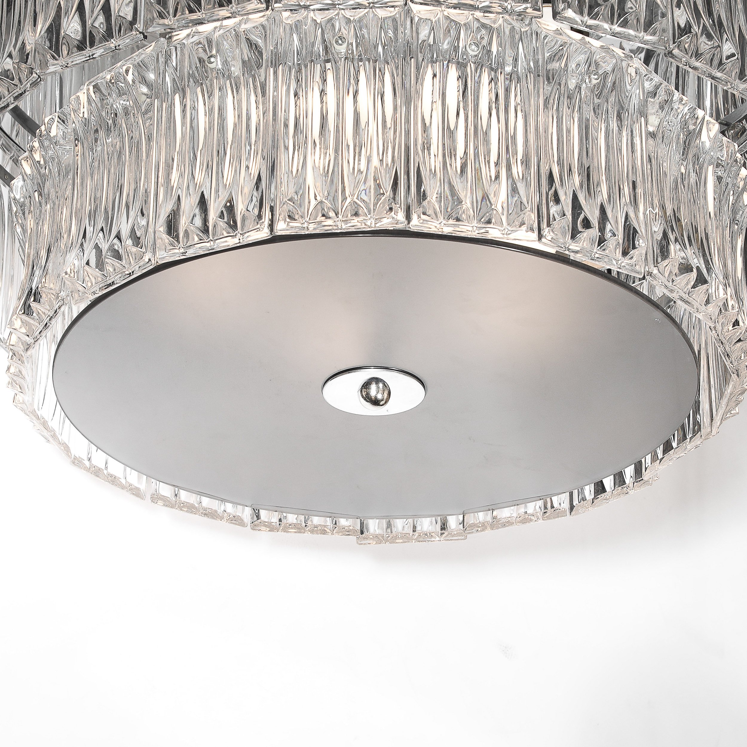 Mid-Century 2-Tier Transparent Murano Glass Flush-Mount w: Smoked Glass Diffuser - High Style Deco 5.jpg