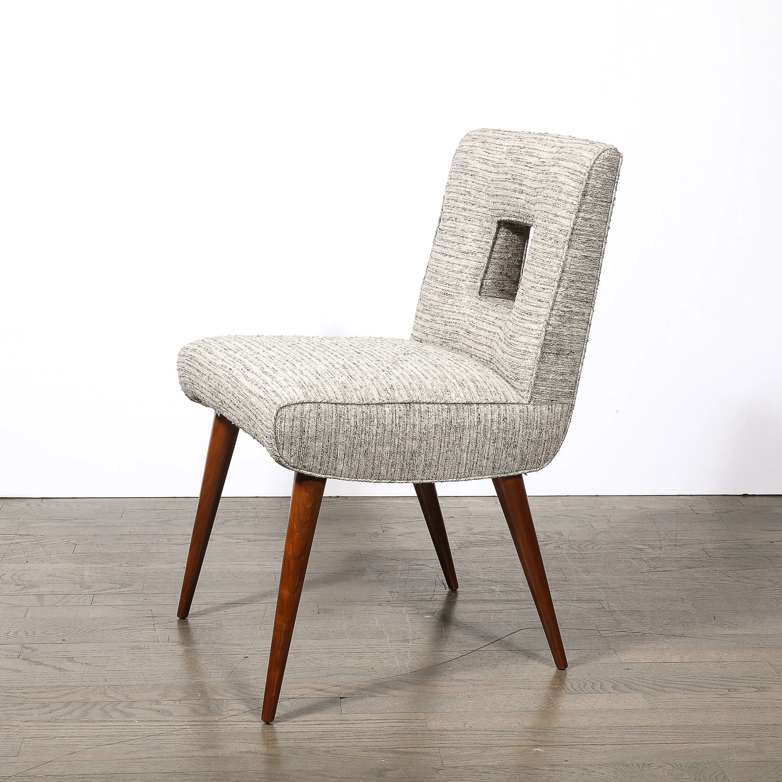 Set of 6 Mid-Century Modern Walnut Cutout Back Arm & Side Chairs by Paul Frankl - High Style Deco 5.jpg