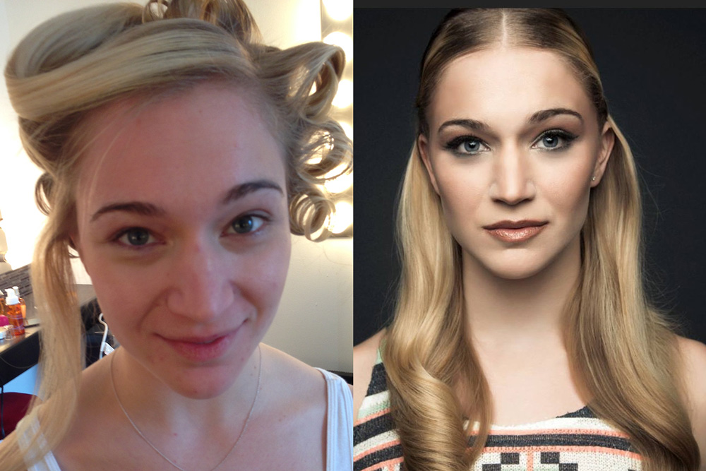 Before and After Makeup - Blende