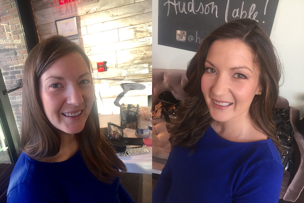 Before And After - Blende Custom Makeup