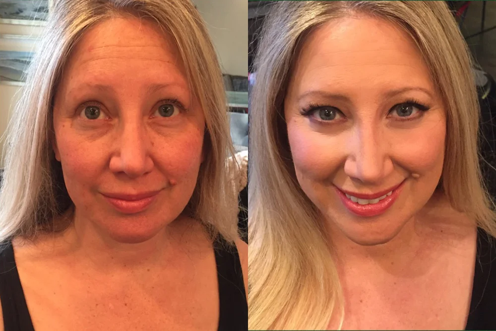 Before and After Makeup Images by Blende