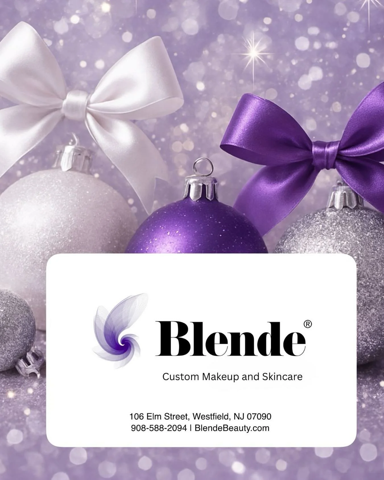 Give a Blende Gift Card this holiday season☃️🎁They will love the blending experience or makeup lesson as well as our clean custom makeup and skincare. ❄️🌲🕎🌟💕

#christmasmakeup #custommakeup #giftcard #beautyblogger #makeupgift