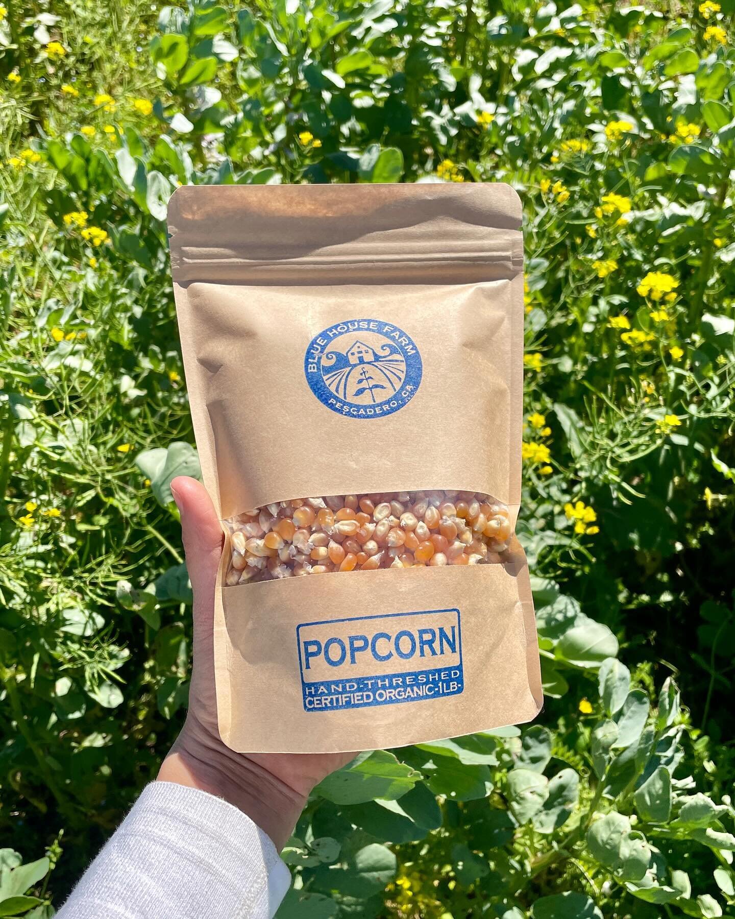 Better late than never&hellip; our popcorn is bagged and ready for market! Catch us this weekend:

SATURDAY
College of San Mateo 9 &mdash; 1
Westside Santa Cruz 9 &mdash; 1
Grand Lake Oakland 9 &mdash; 2
Farmstand 11 &mdash; 4

SUNDAY
Stonestown SF 9