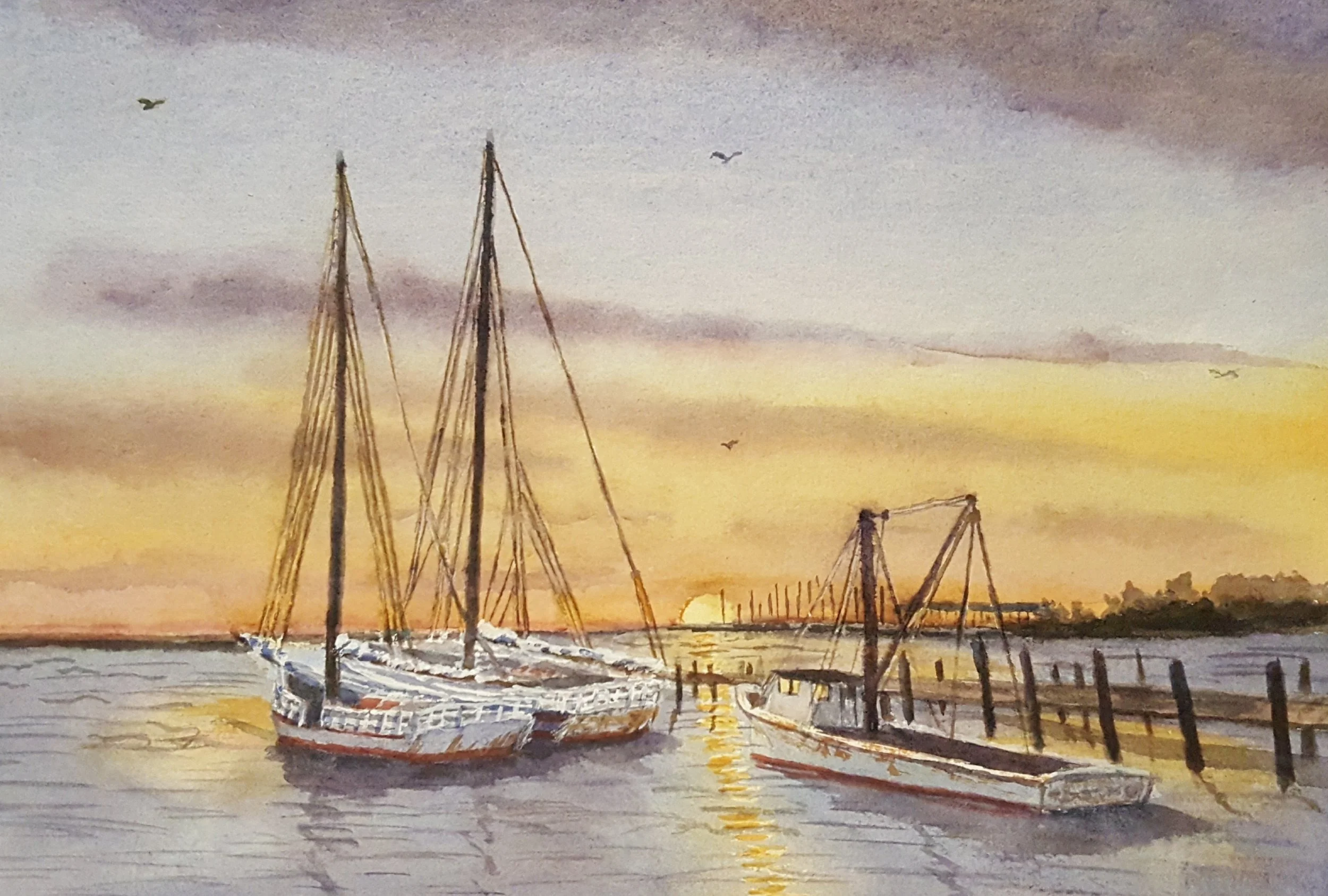 Beginner-Intermediate Watercolor Class