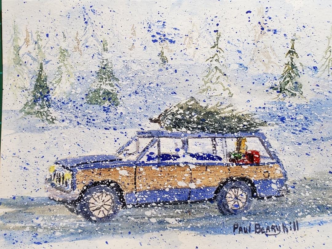 Watercolor Holiday Card Painting Workshop