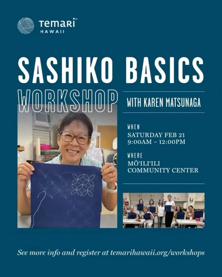 Swipe to see our February classes! 🌸 Two creative ways to welcome the season with Japanese arts and traditions.

First up: Sashiko Basics &mdash; Join us on Saturday, Feb 21 from 9:00 a.m. &ndash; 12:00 p.m. for a hands-on introduction to sashiko st