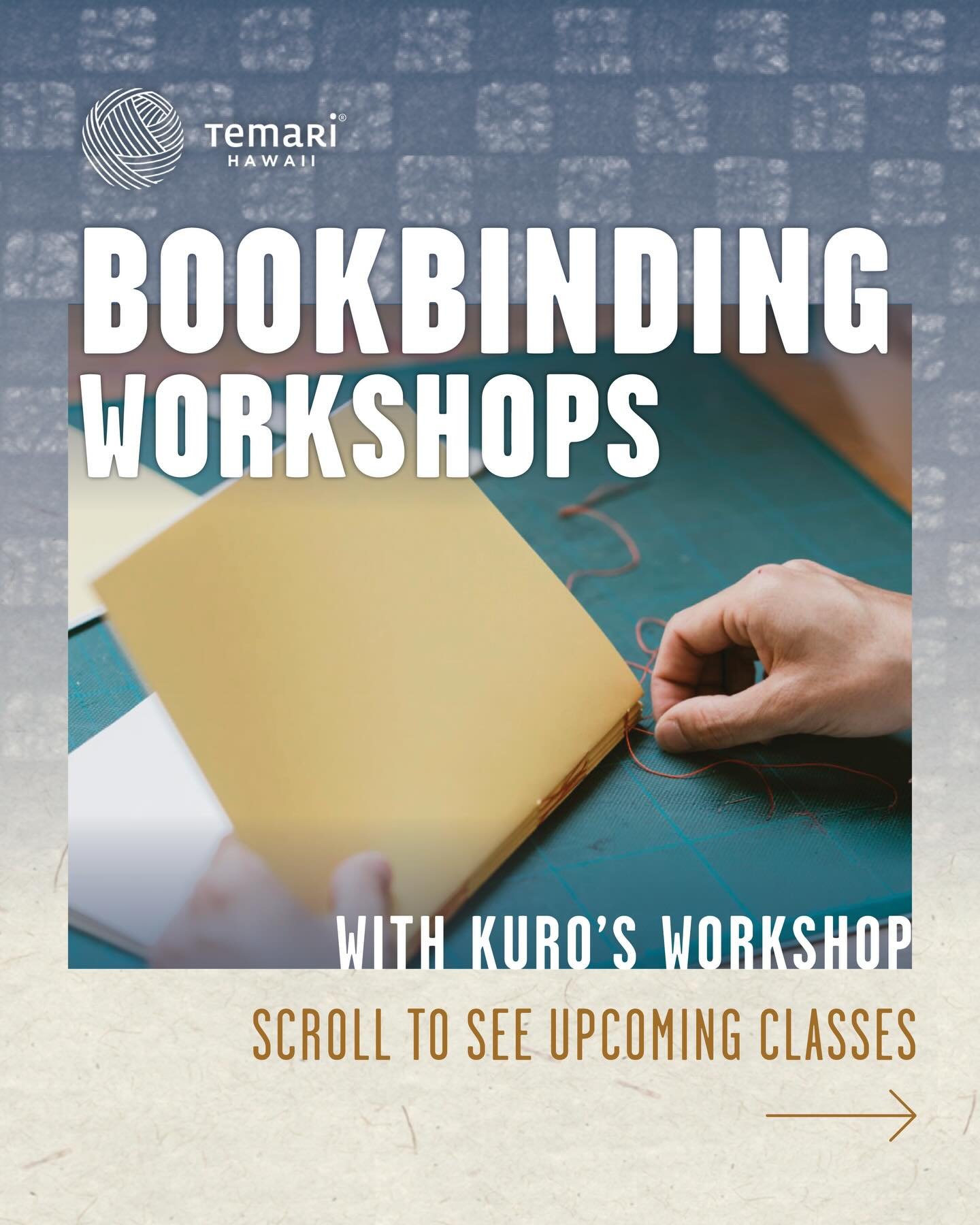 Calling all book and paper lovers, handmakers, and curious minds&mdash;Join us for a series of hands-on bookbinding workshops exploring historic structures from around the world! 
🔗Visit the link in our bio to learn more and register.

📕Sunday, Mar