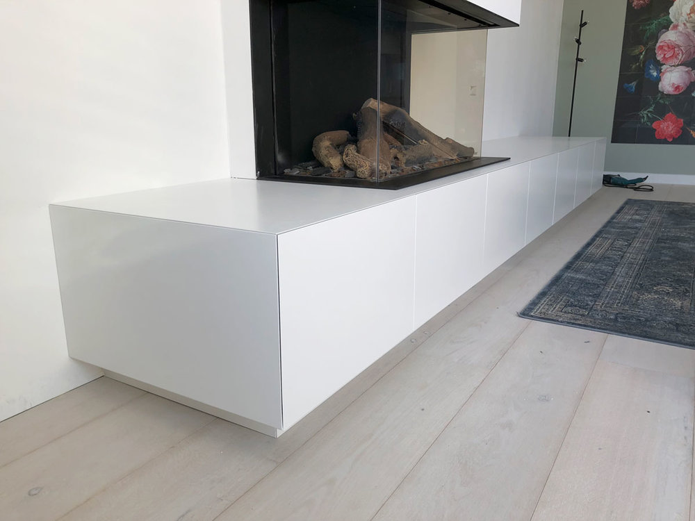 TV meubel minimalistisch met gashaard Design Meubel Op Maat