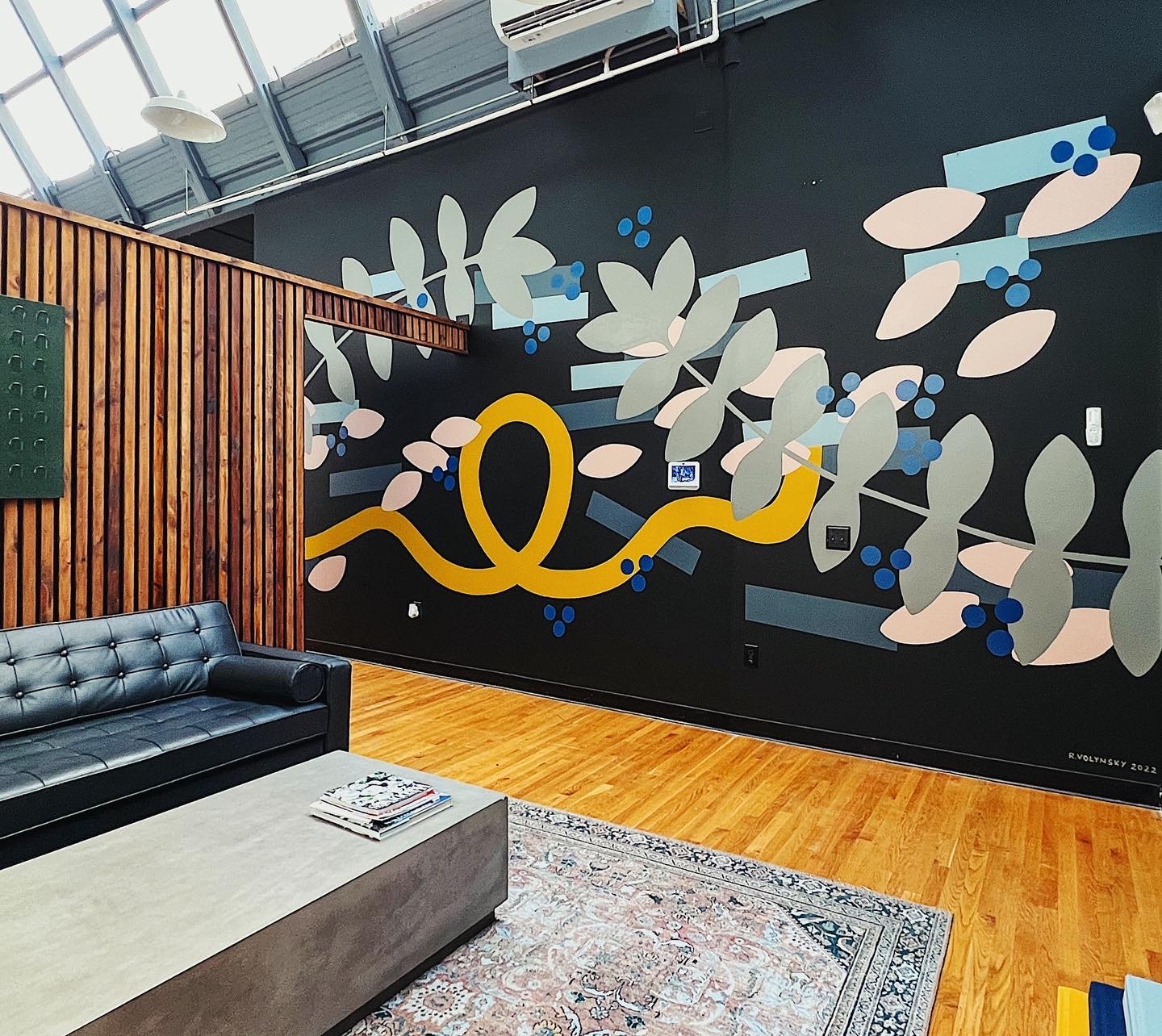  Commissioned mural for  Move Mountains, Co.  in Pawtucket, Rhode Island. This piece was designed and painted by hand in October 2022. 