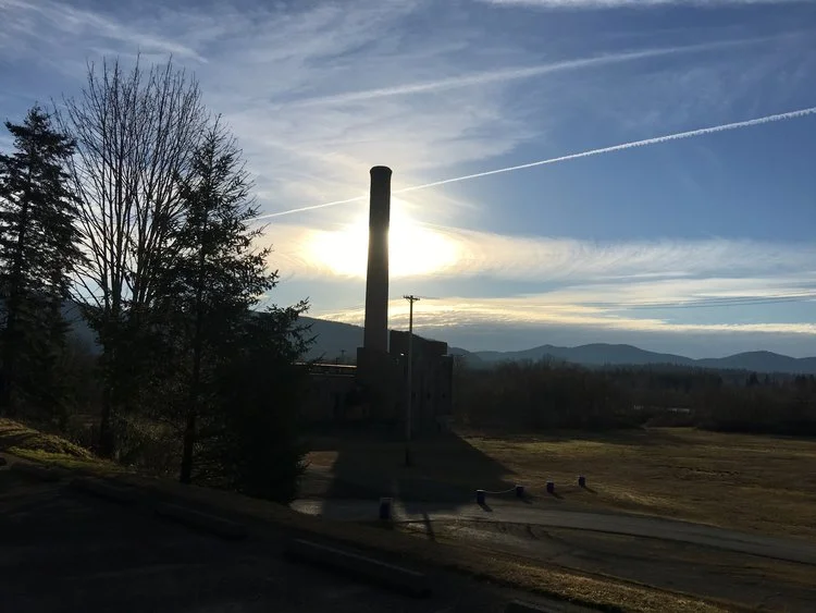The Smoke Stack From Part 1 Of Season 3: This appears to be the lone remaining smoke stack from the Packard saw mill.