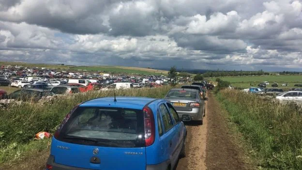 Y NOT? MUSIC FESTIVAL - Some people reported a three-hour wait to get out of the festival site by car