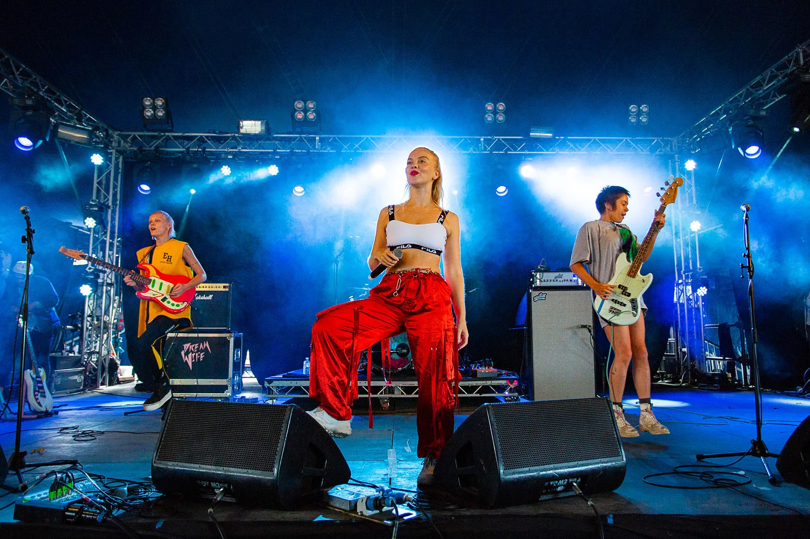 DREAMWIFE PERFORMING ON FESTIVAL REPUBLIC STAGE AT LEEDS FESTIVAL 2018 - 25.08.2018 PICTURE BY: ANDREW BENGE